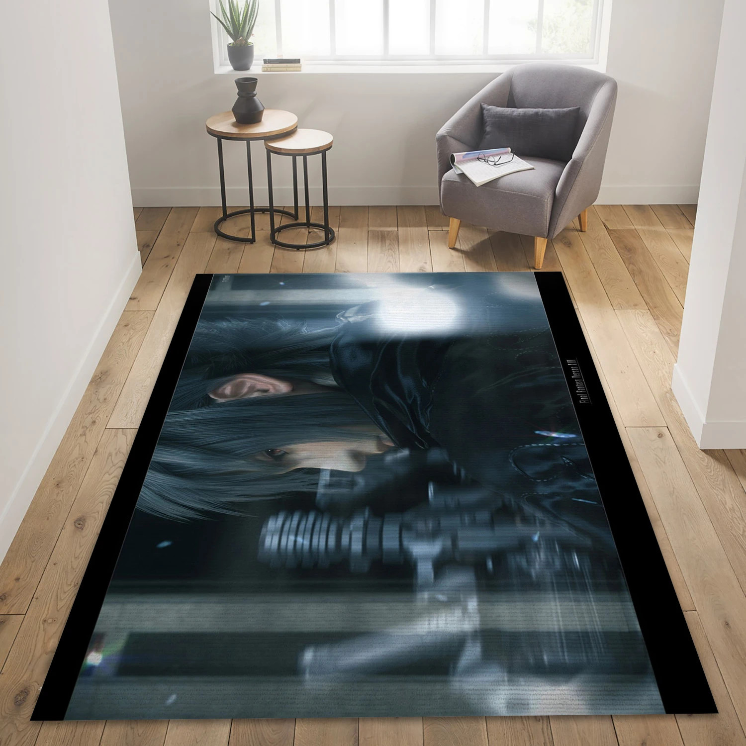 Final Fantasy Versus Xiii Gaming Area Rug, Bedroom Rug - US Decor - Indoor Outdoor Rugs