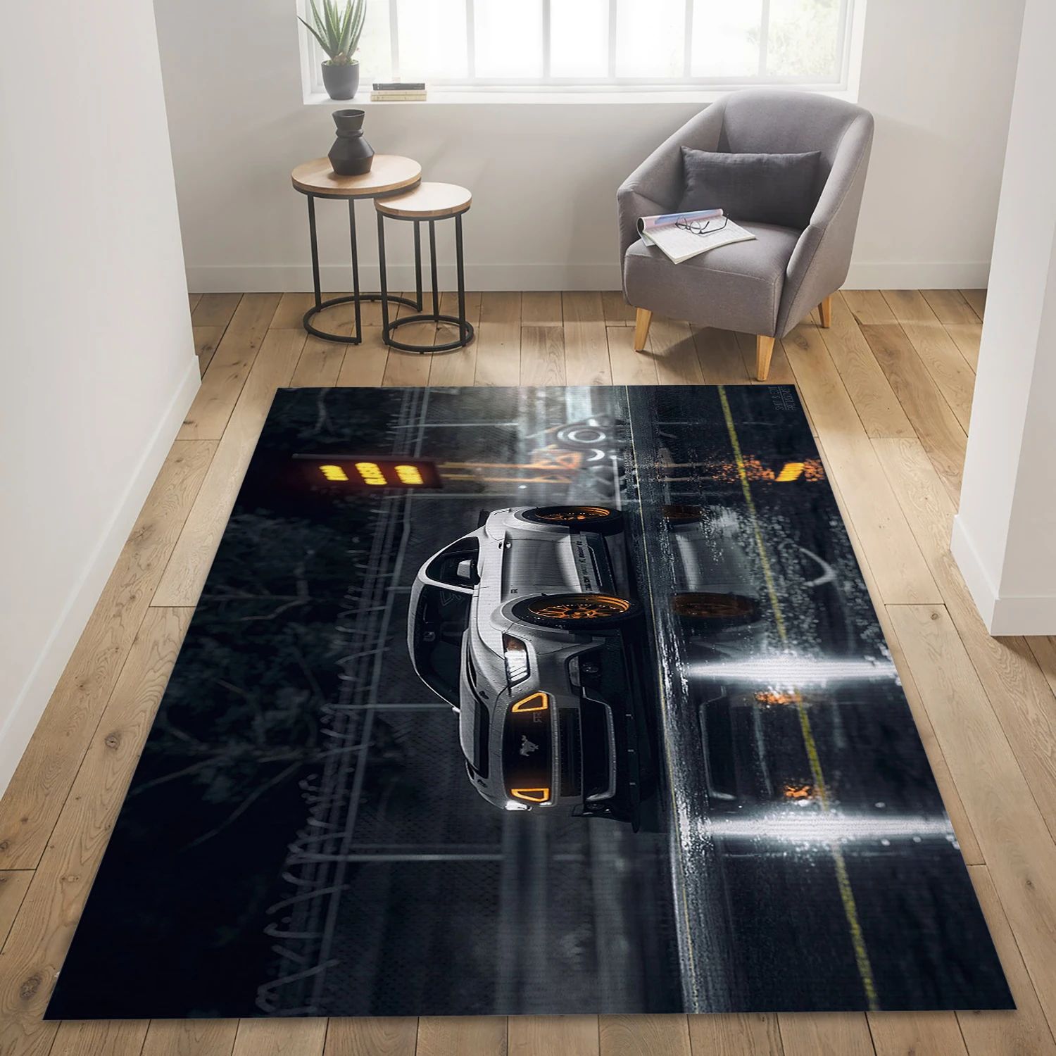 Mustang Power Video Game Reangle Rug, Area Rug - Family Gift US Decor - Indoor Outdoor Rugs