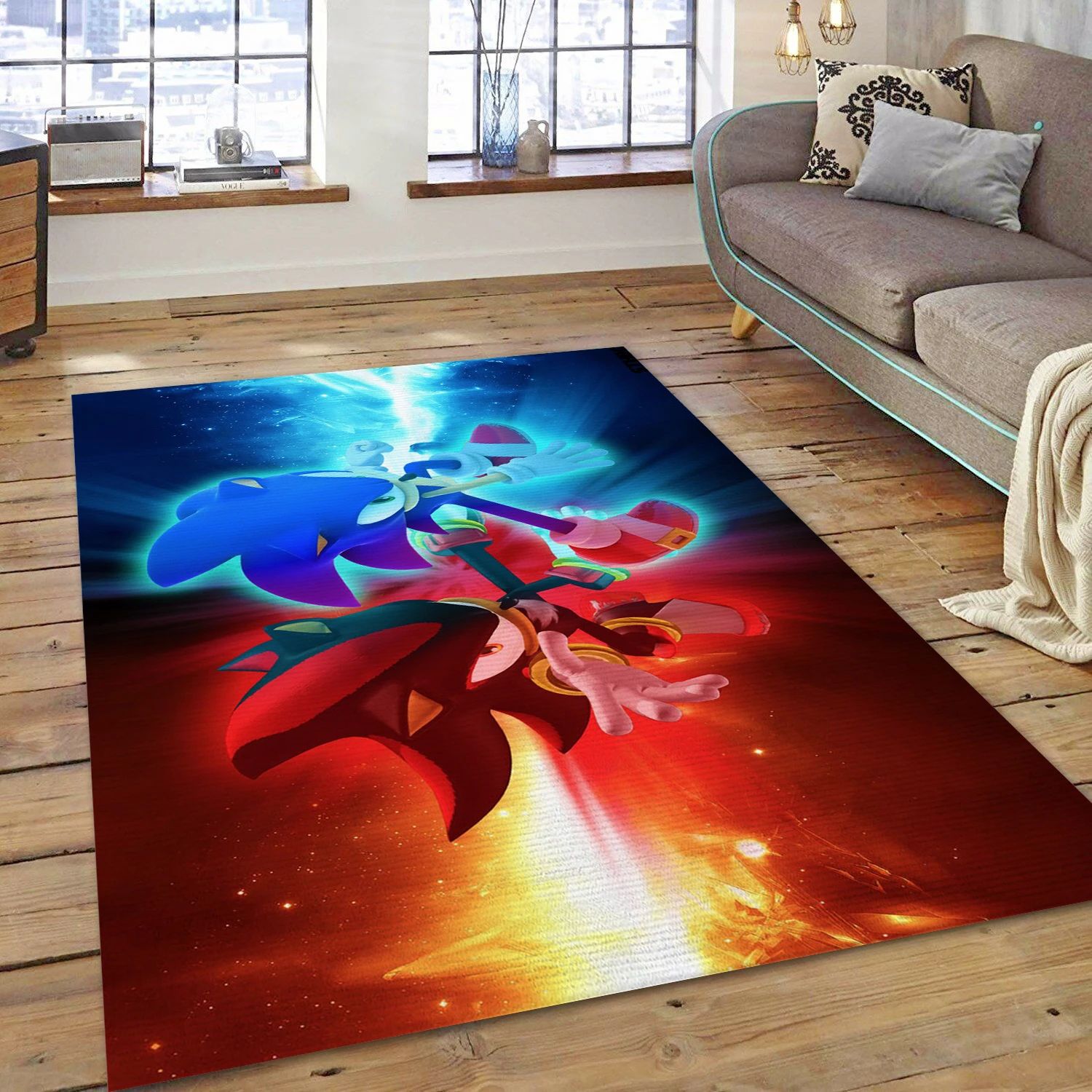 Sonic Adventure 2 Video Game Area Rug Area, Area Rug - Christmas Gift Decor - Indoor Outdoor Rugs