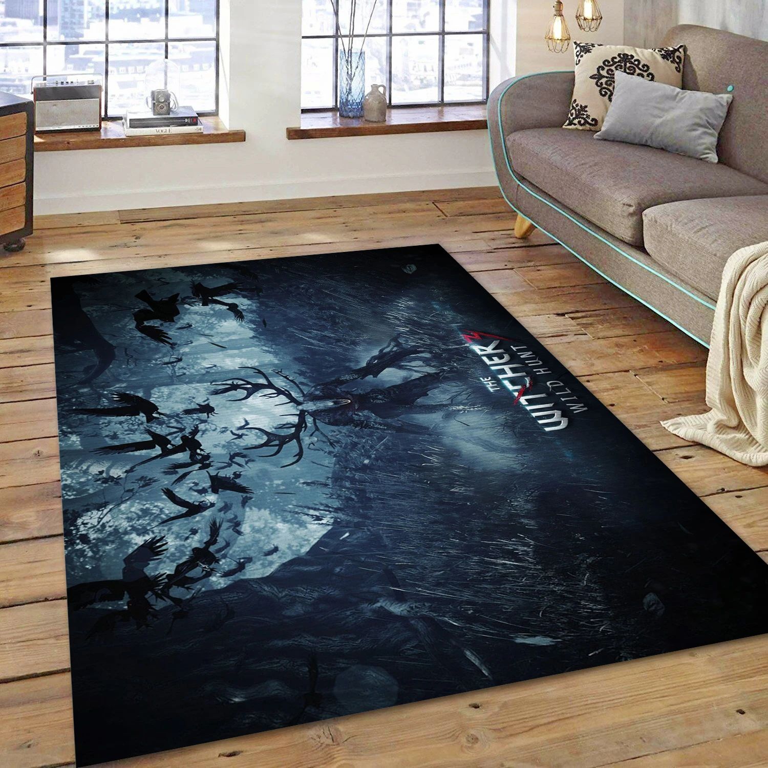 The Witcher 3 Wild Hunt Video Game Area Rug For Christmas, Area Rug - Christmas Gift Decor - Indoor Outdoor Rugs