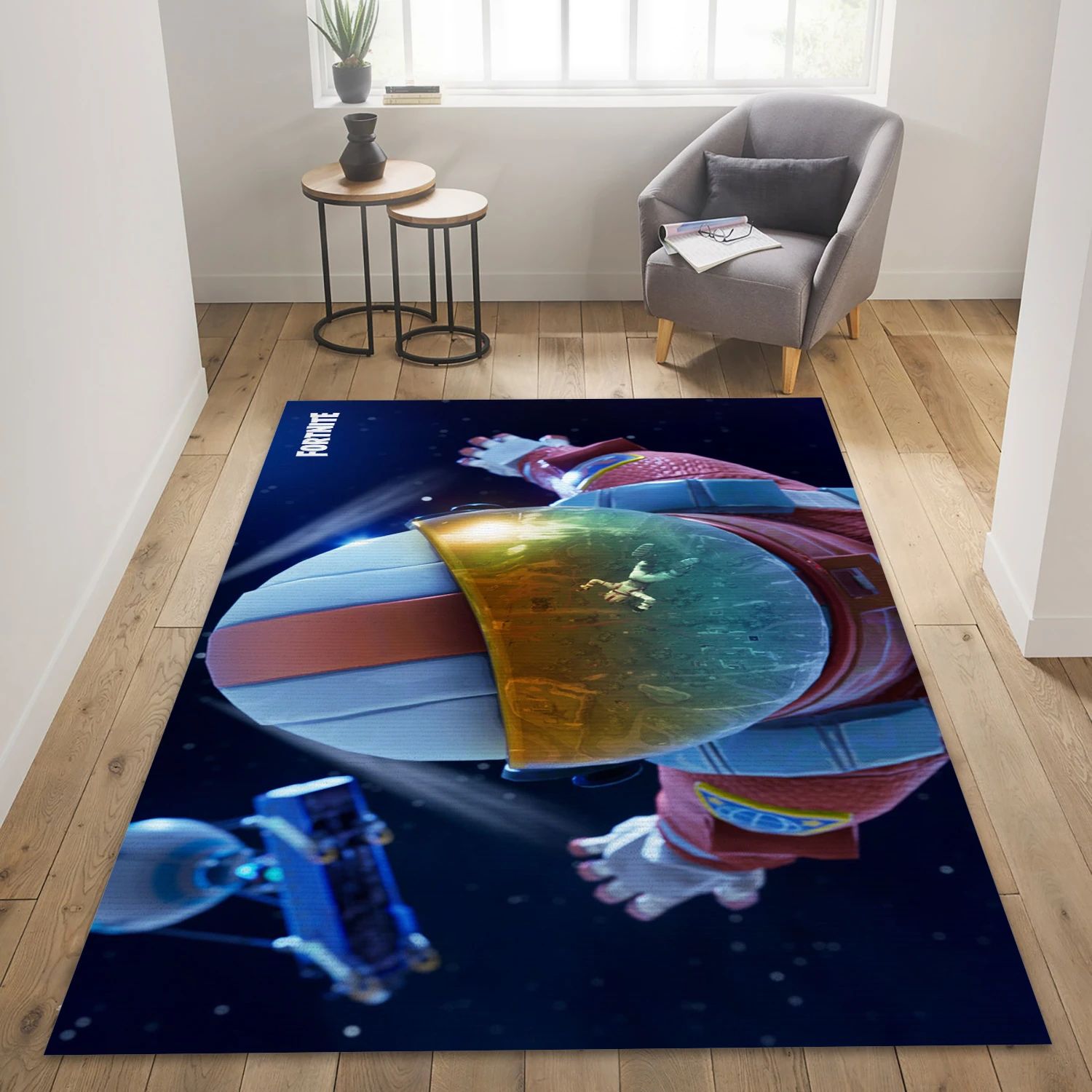 Astronaut Battle Pass Season 3 Video Game Area Rug For Christmas, Living Room Rug - US Decor - Indoor Outdoor Rugs