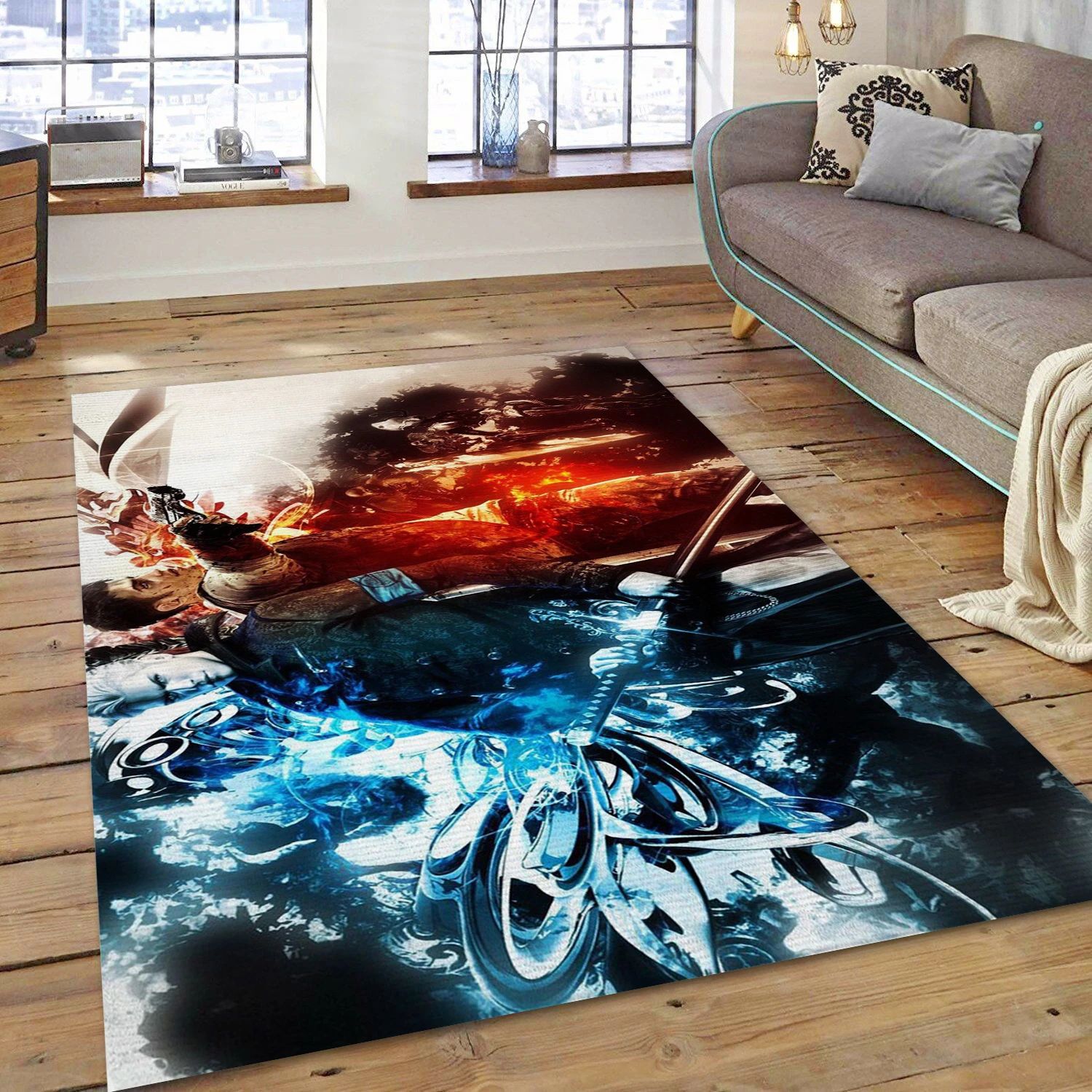 Dmc Devil May Cry Gaming Area Rug, Area Rug - Christmas Gift Decor - Indoor Outdoor Rugs