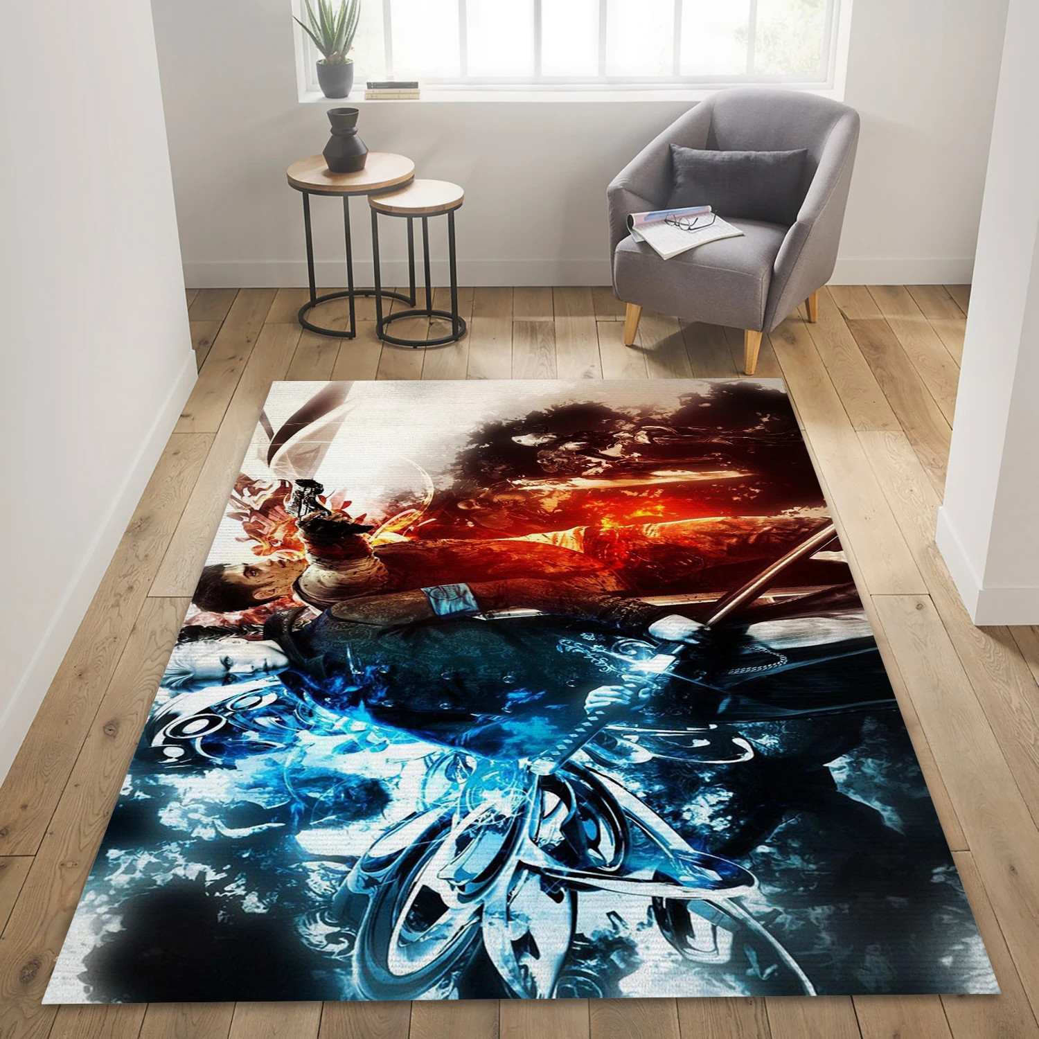 Dmc Devil May Cry Gaming Area Rug, Area Rug - Christmas Gift Decor - Indoor Outdoor Rugs