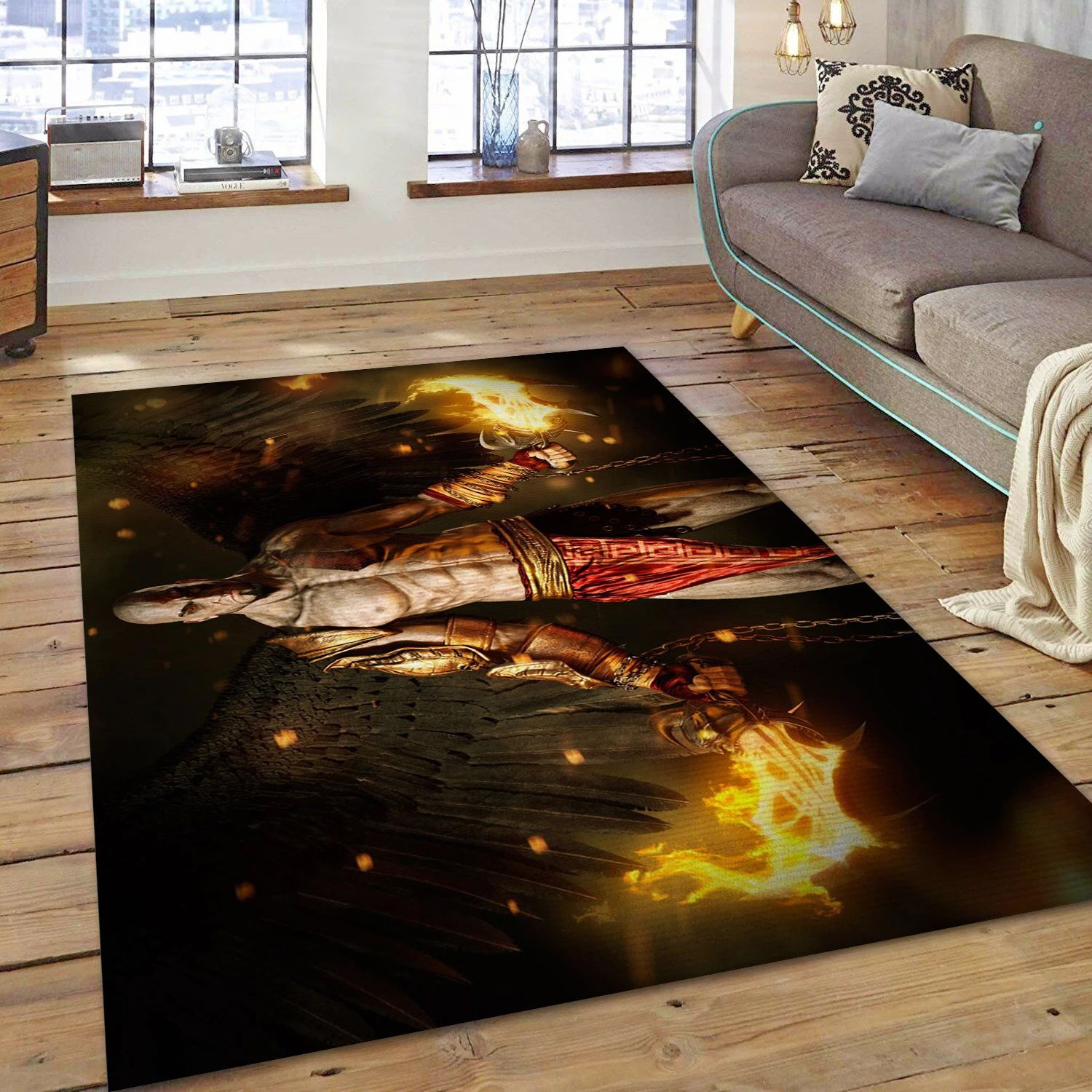 God Of War Game Area Rug Carpet, Area Rug - Christmas Gift Decor - Indoor Outdoor Rugs