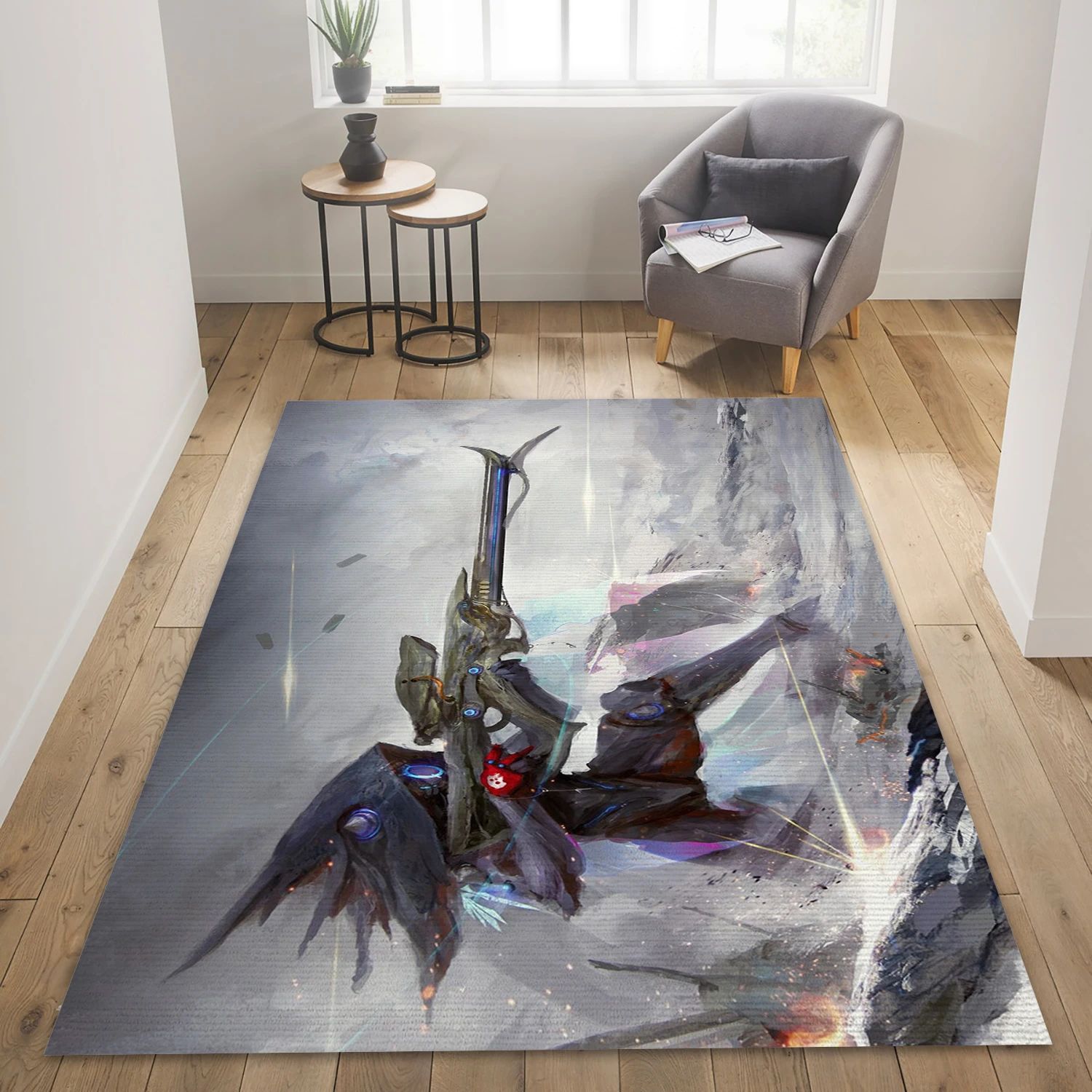 Warframe Video Game Area Rug For Christmas, Living Room Rug - Christmas Gift Decor - Indoor Outdoor Rugs