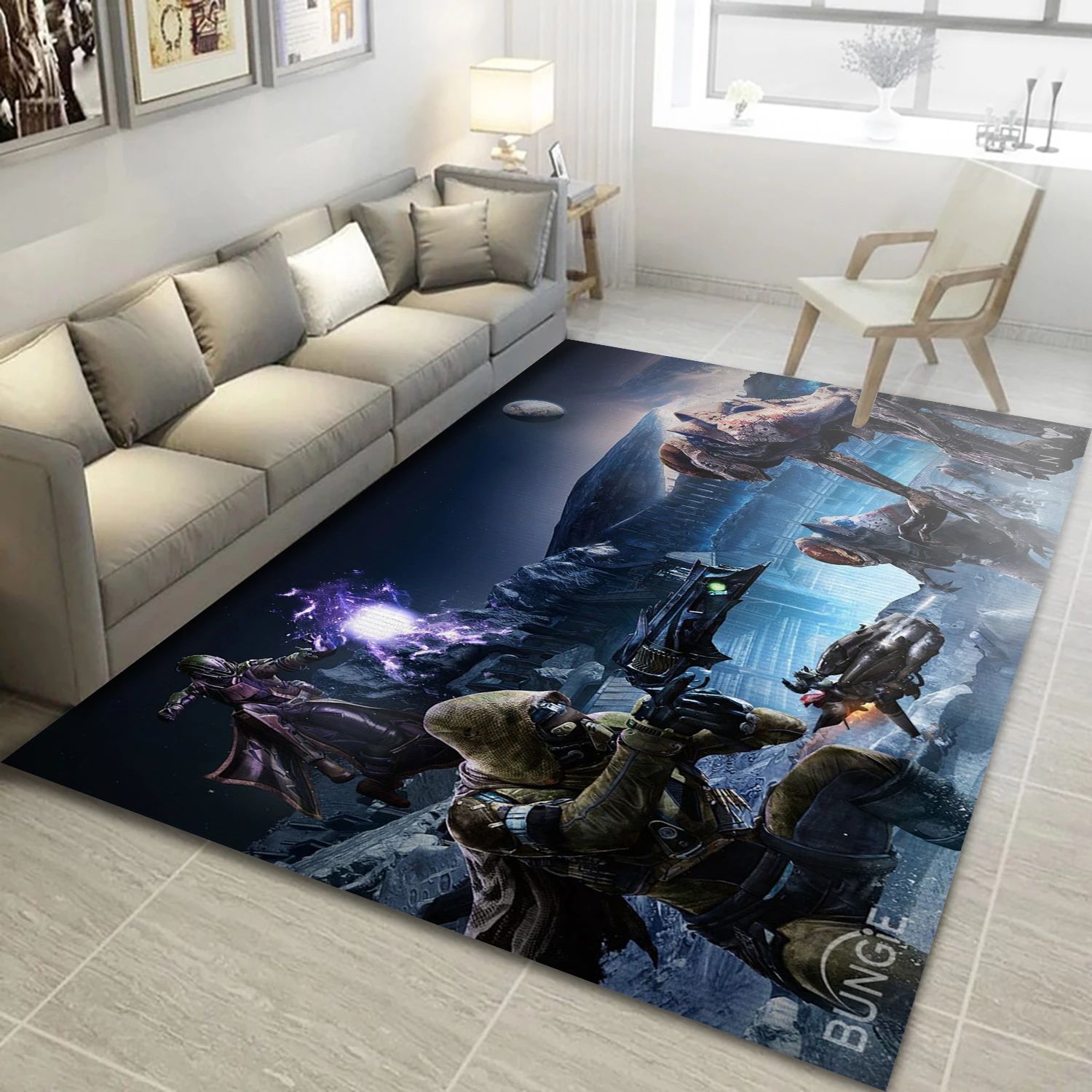 Thrall Attack Video Game Area Rug Area, Bedroom Rug - Family Gift US Decor - Indoor Outdoor Rugs