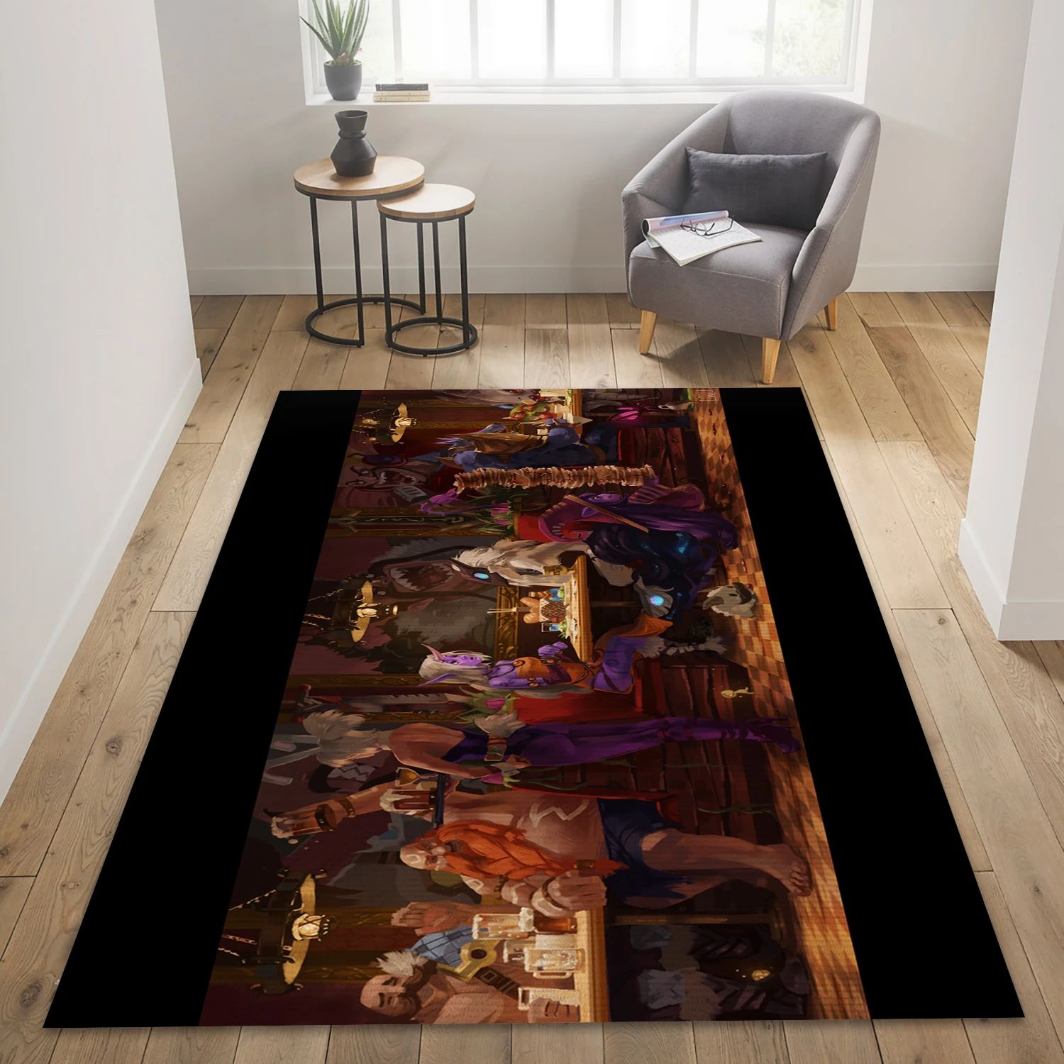 Caf Draven Video Game Area Rug For Christmas, Area Rug - Family Gift US Decor - Indoor Outdoor Rugs