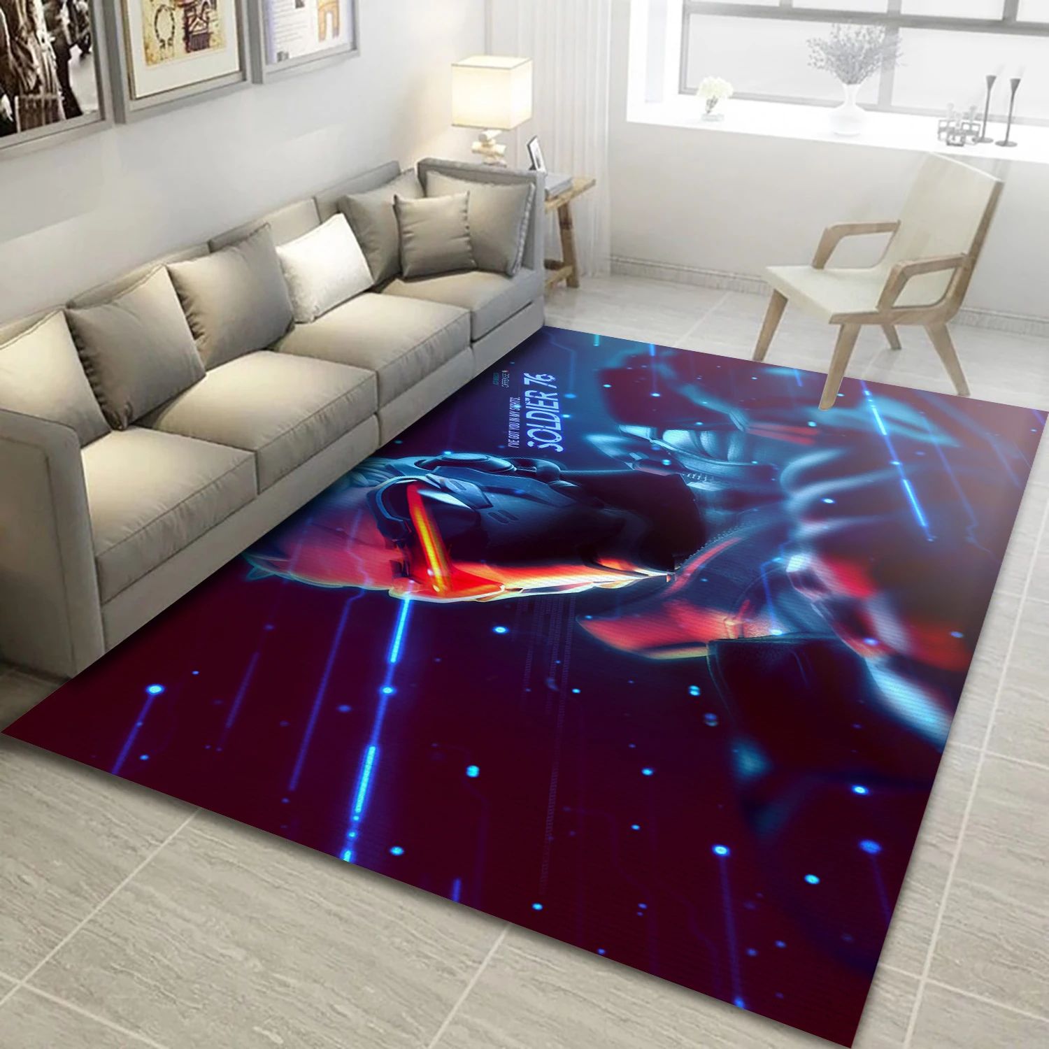 Overwatch Game Area Rug Carpet, Area Rug - Home Decor Floor Decor - Indoor Outdoor Rugs