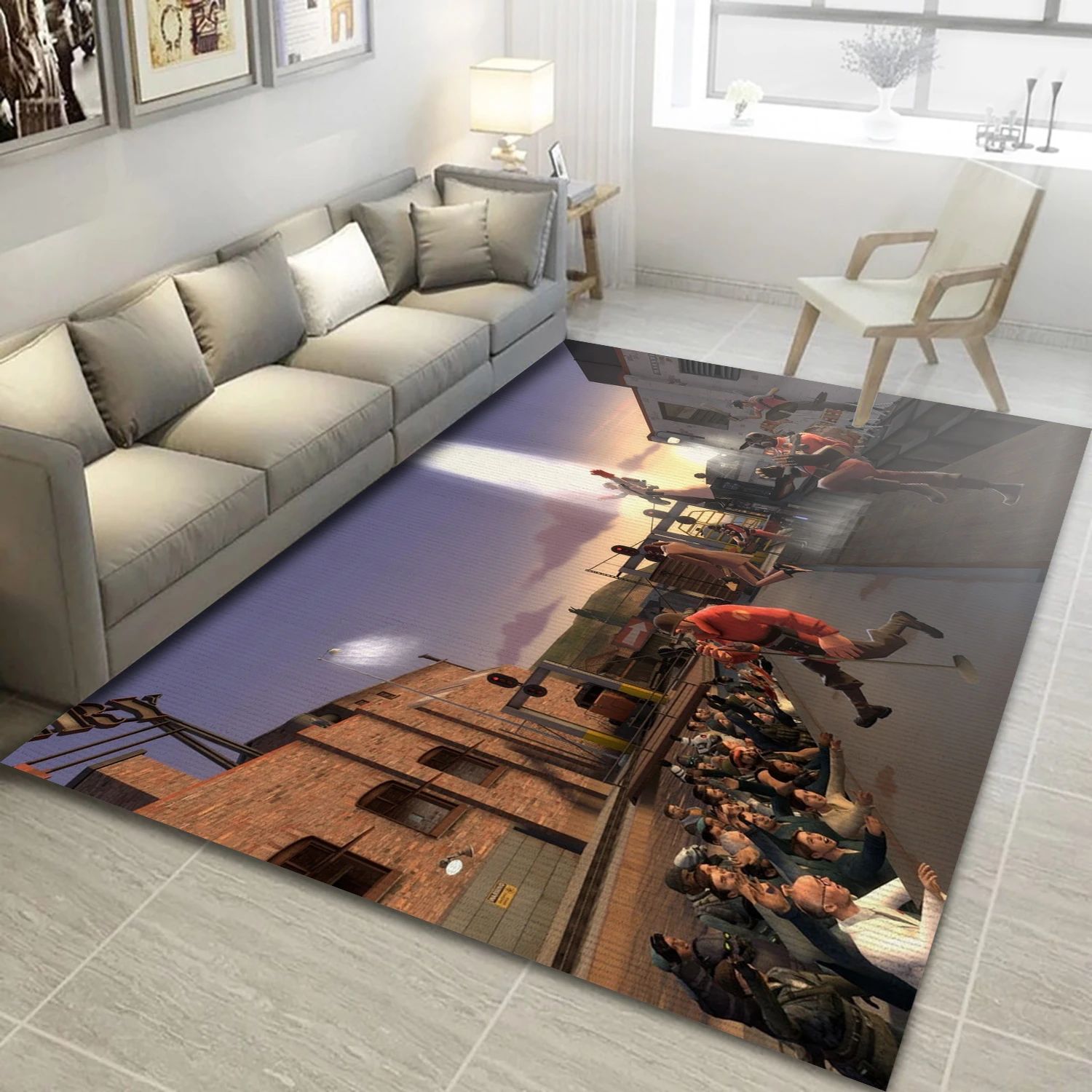 Team Fortress 1015 Video Game Area Rug For Christmas, Area Rug - Christmas Gift Decor - Indoor Outdoor Rugs