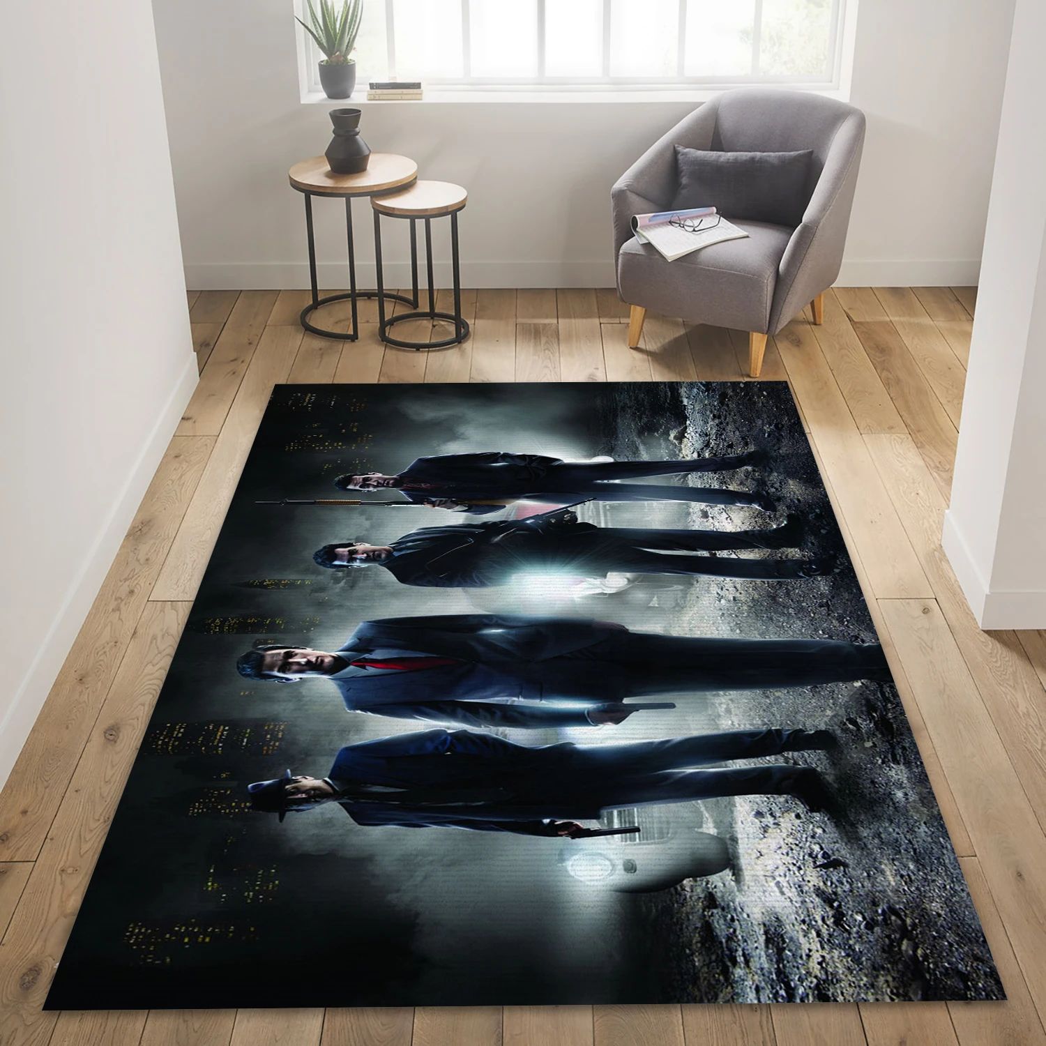 Mafia Ii Video Game Reangle Rug, Area Rug - Home Decor Floor Decor - Indoor Outdoor Rugs