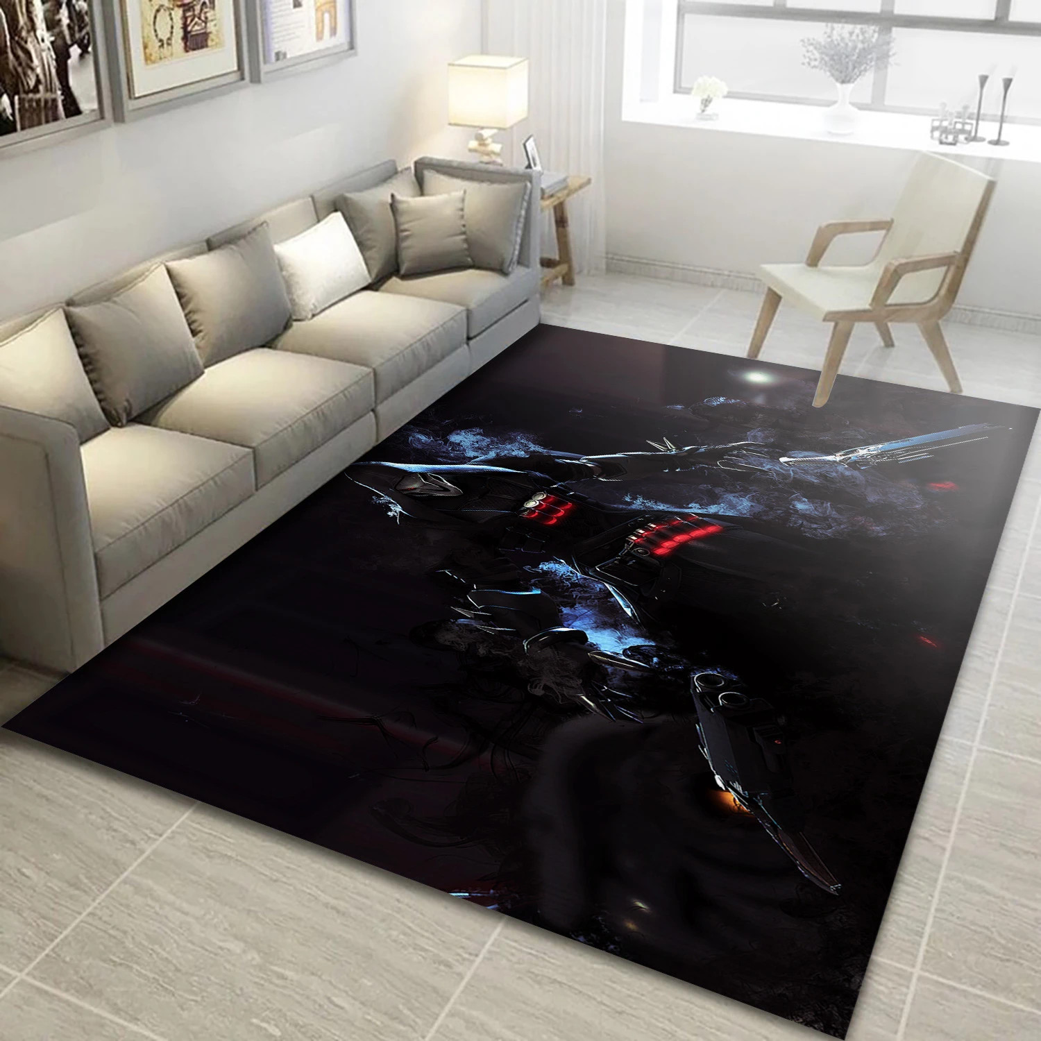 Reaper Overwatch Game Area Rug Carpet, Bedroom Rug - US Decor - Indoor Outdoor Rugs