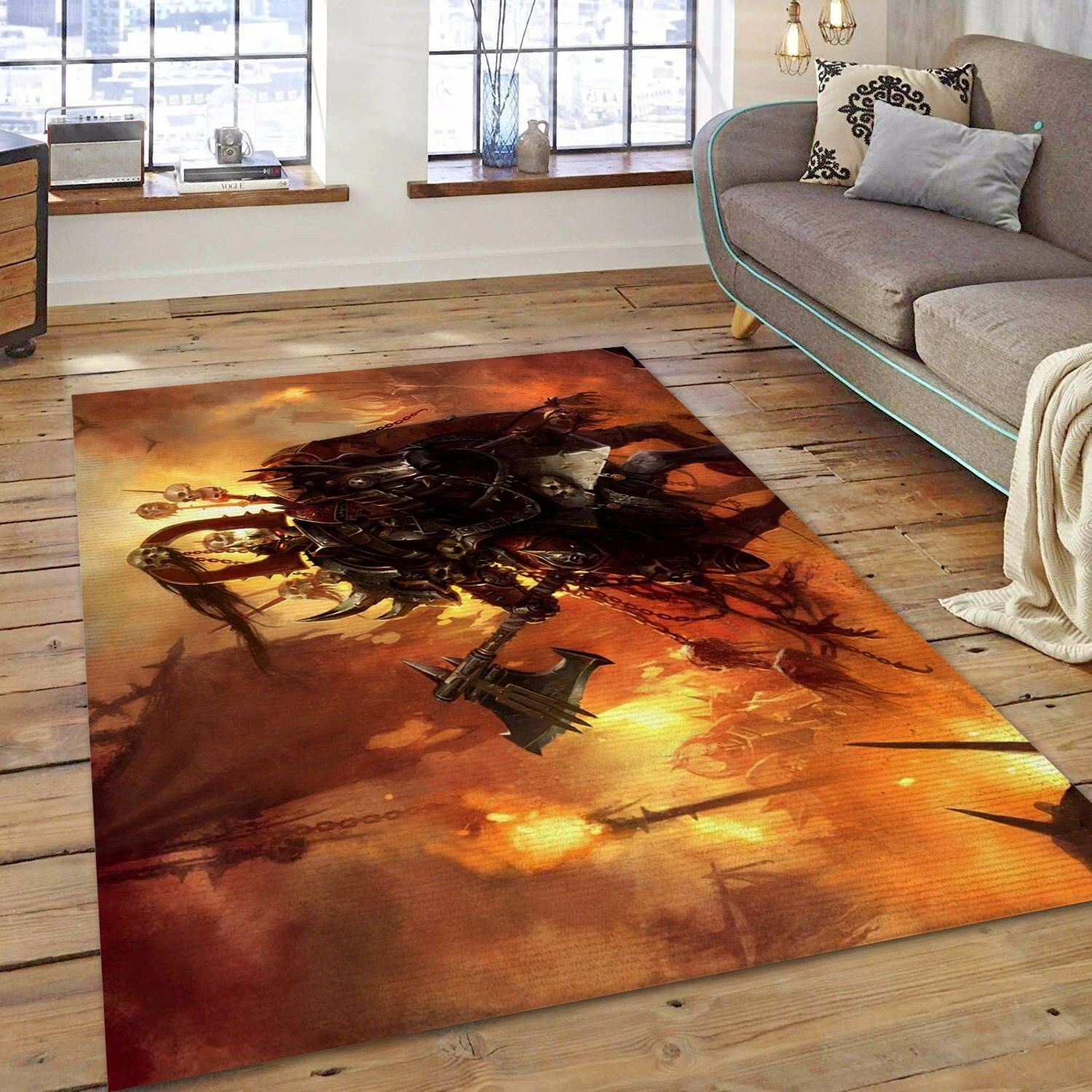 Warhammer Online Age Of Reckoning Video Game Reangle Rug, Bedroom Rug - Home Decor Floor Decor - Indoor Outdoor Rugs