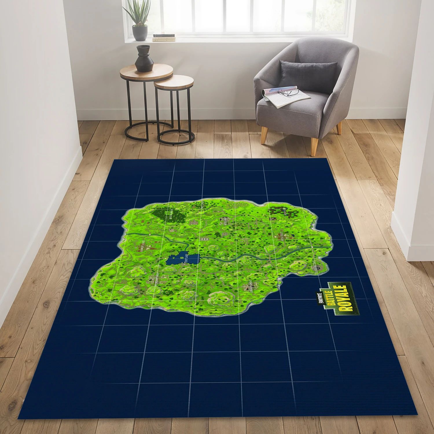 Fortnite Gaming Area Rug, Bedroom Rug - Christmas Gift Decor - Indoor Outdoor Rugs