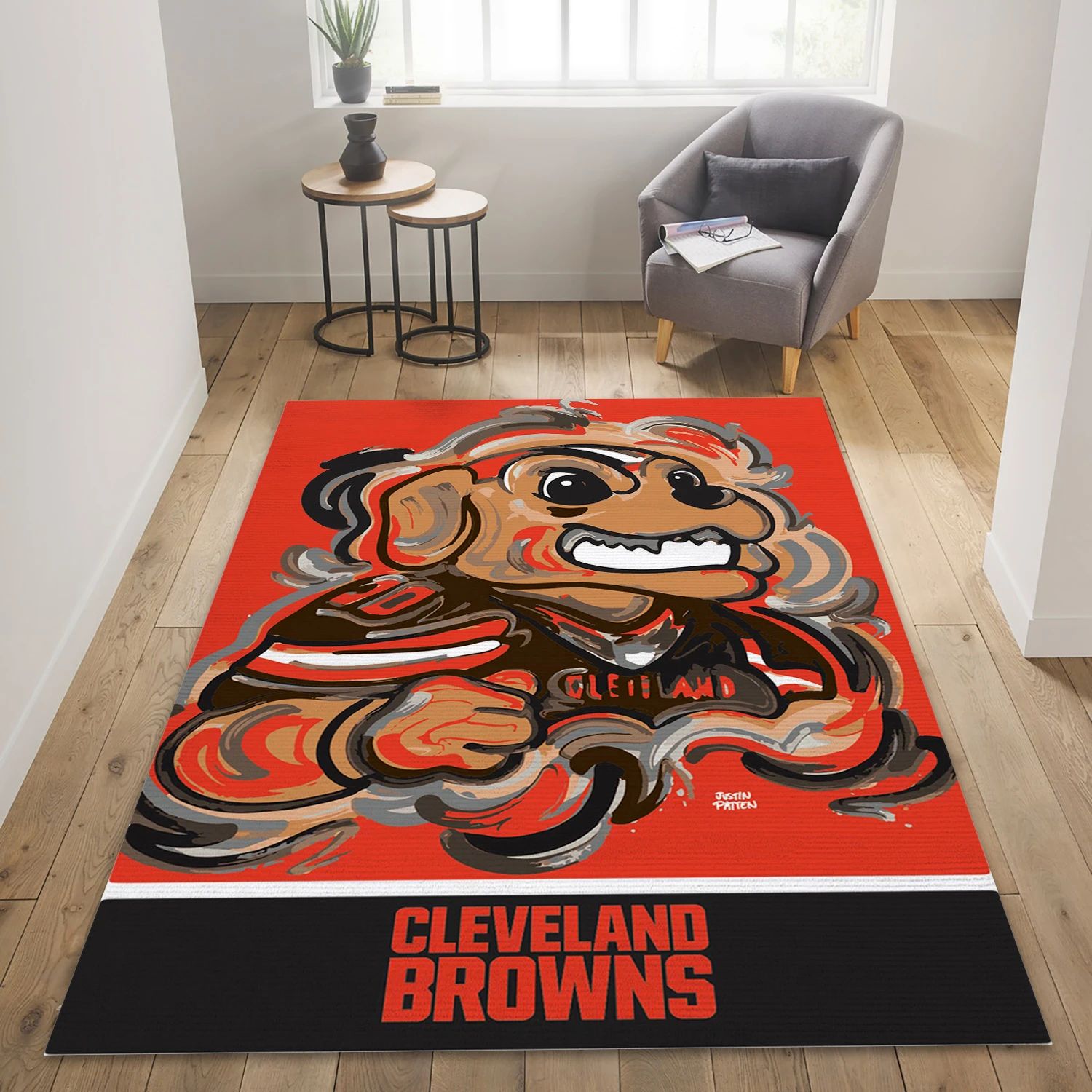 Cleveland Browns NFL Area Rug Carpet, Living Room Rug - US Gift Decor - Indoor Outdoor Rugs