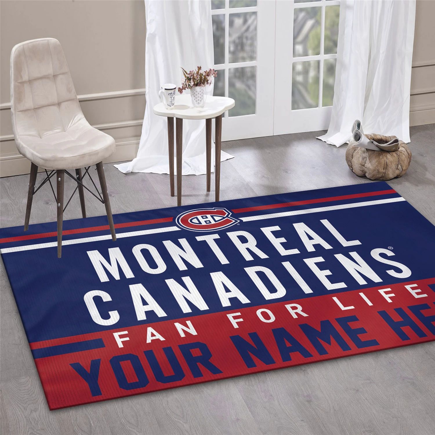 Montreal Canadiens Personal NHL Team Logo Area Rug, Sport Living Room Rug - US Decor - Indoor Outdoor Rugs