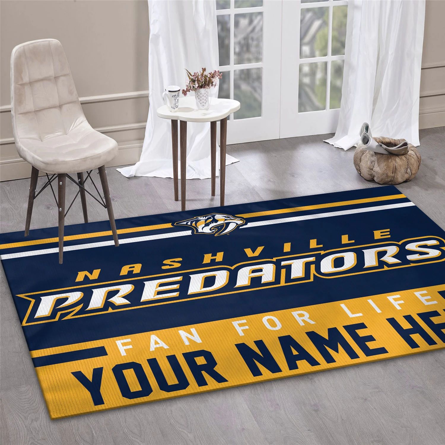 Nashville Predators Personal NHL Area Rug For Christmas, Sport Living Room Rug - Home Decor - Indoor Outdoor Rugs