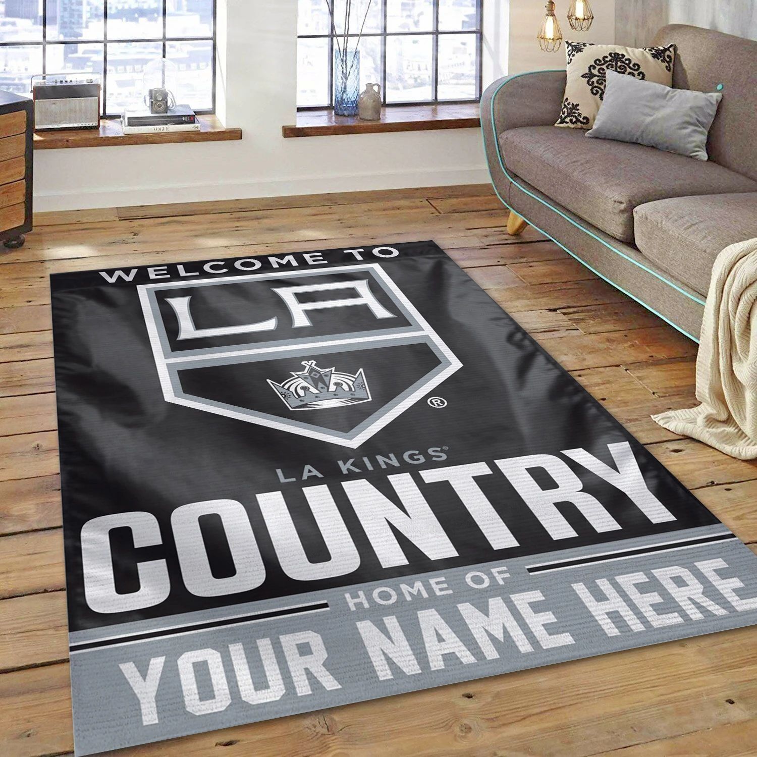 Los Angeles Kings Personal NHL Area Rug, Sport Living Room Rug - US Decor - Indoor Outdoor Rugs