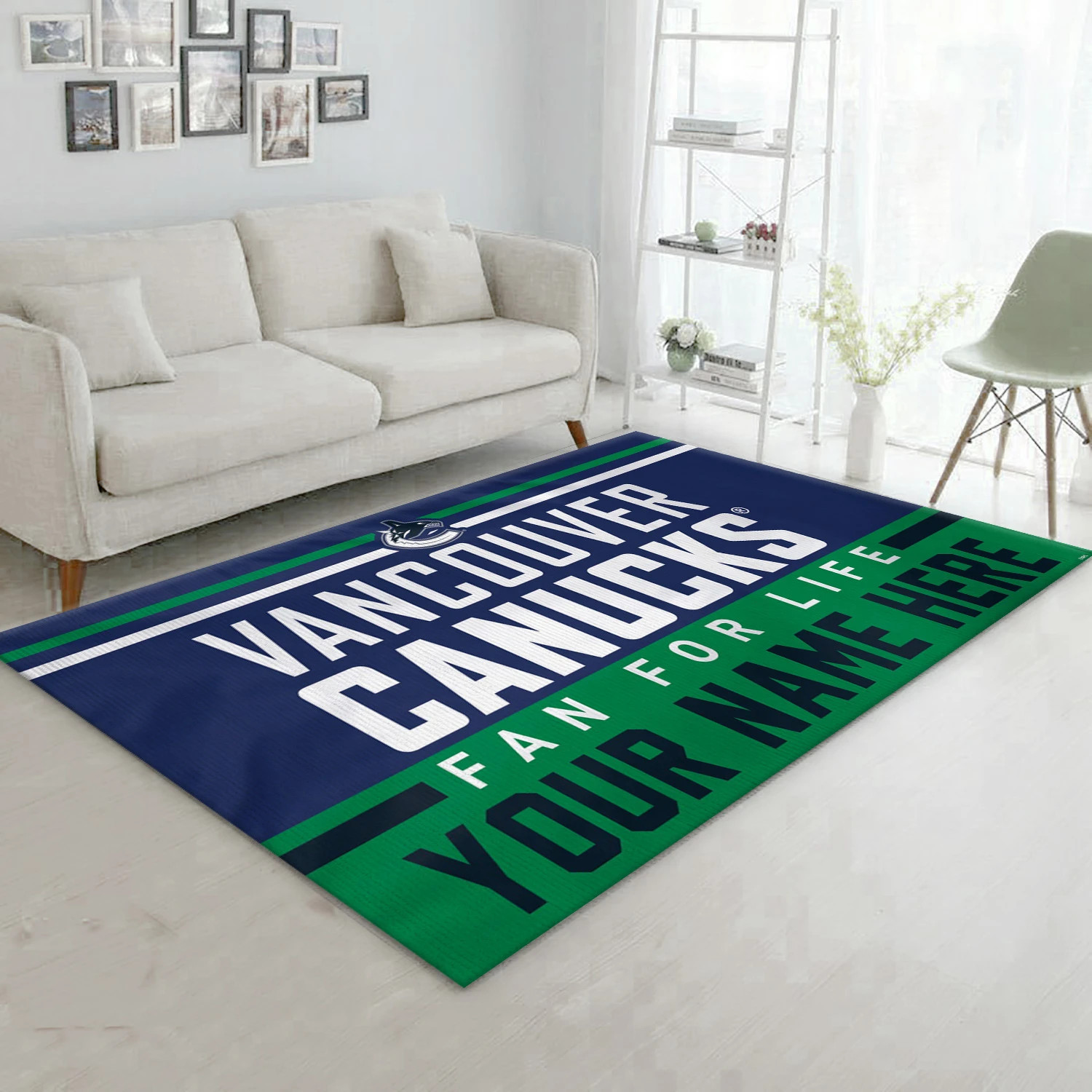 Vancouver Canucks Personal NHL Area Rug For Christmas, Sport Living Room Rug - US Decor - Indoor Outdoor Rugs