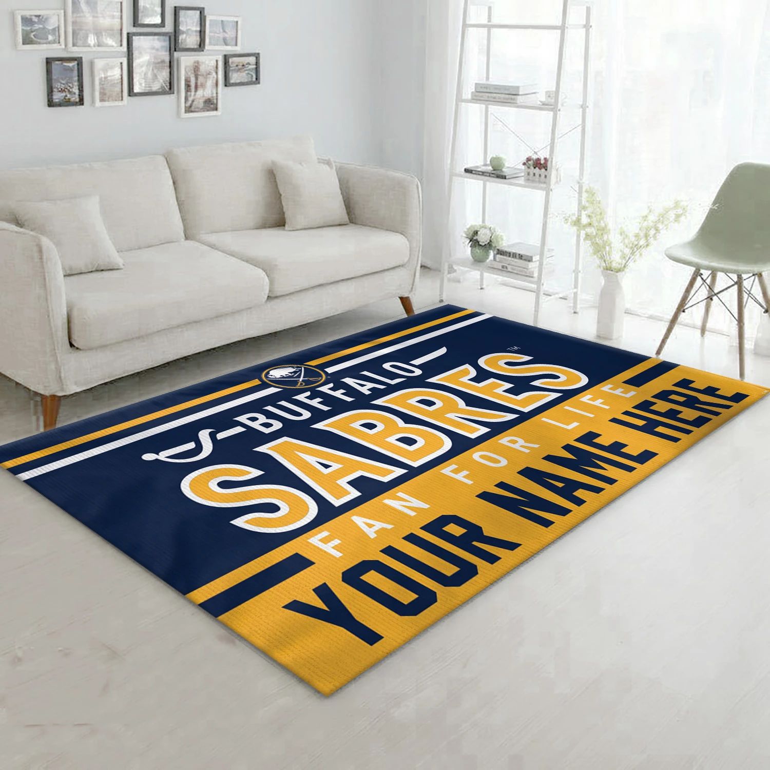 Buffalo Sabres Personal NHL Area Rug Carpet, Sport Living Room Rug - Home Decor - Indoor Outdoor Rugs