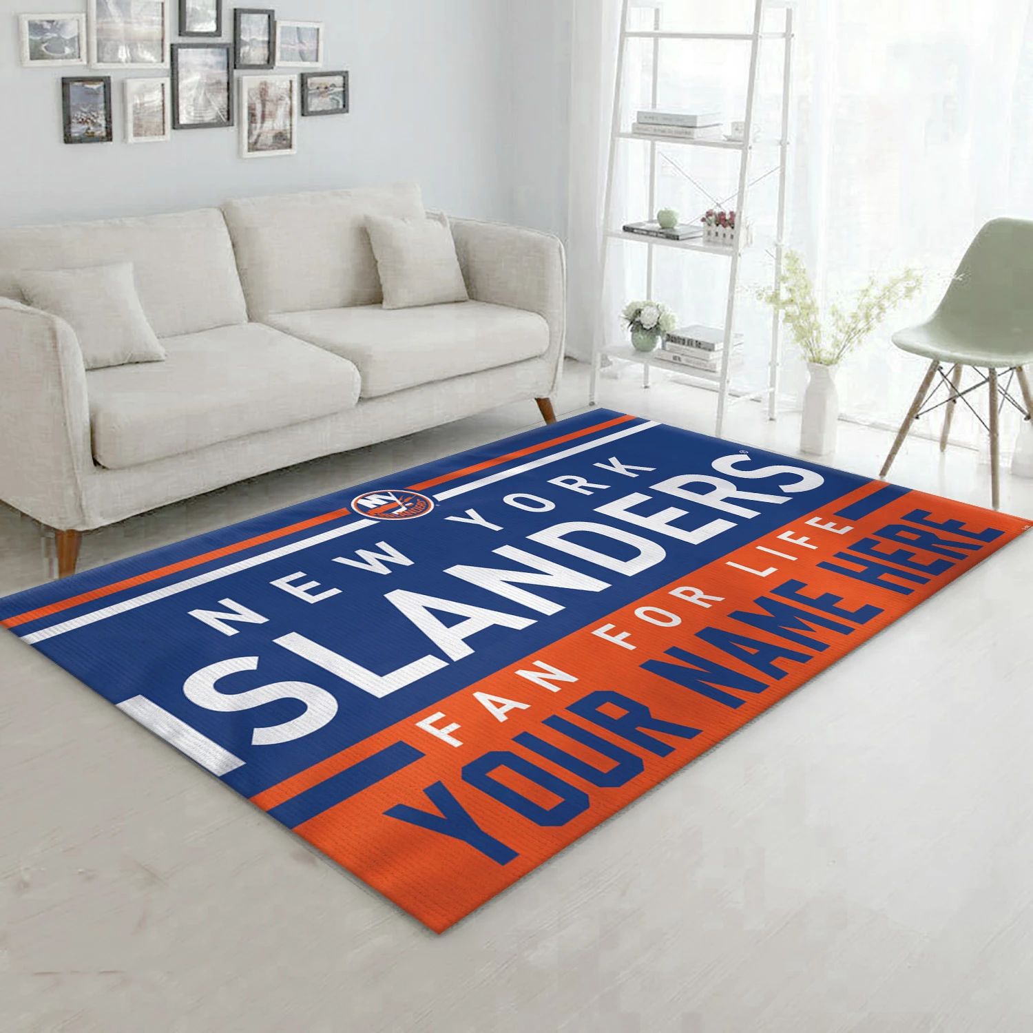 New York Islanders Personal NHL Area Rug For Christmas, Sport Living Room Rug - US Decor - Indoor Outdoor Rugs