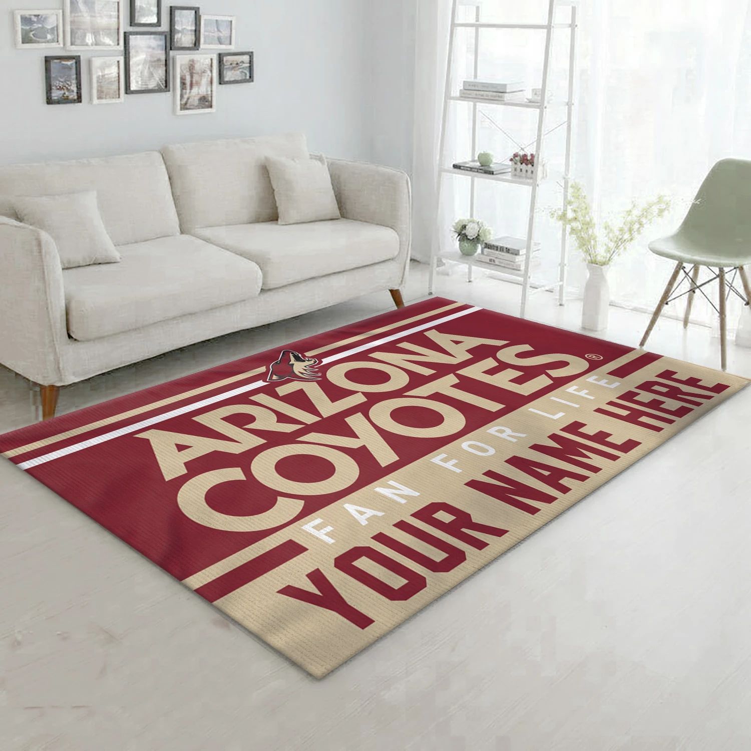 Arizona Coyotes Personal NHL Area Rug, Sport Living Room Rug - US Decor - Indoor Outdoor Rugs