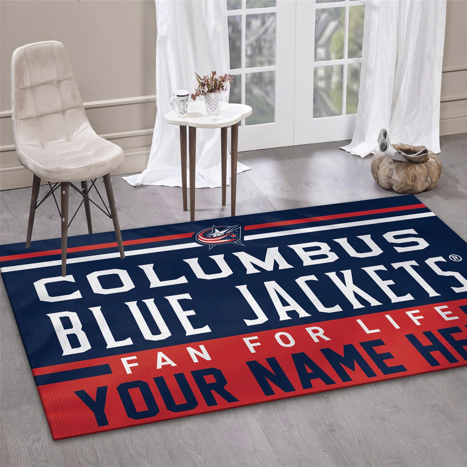 Columbus Blue Jackets Personal NHL Area Rug, Sport Living Room Rug - US Decor - Indoor Outdoor Rugs