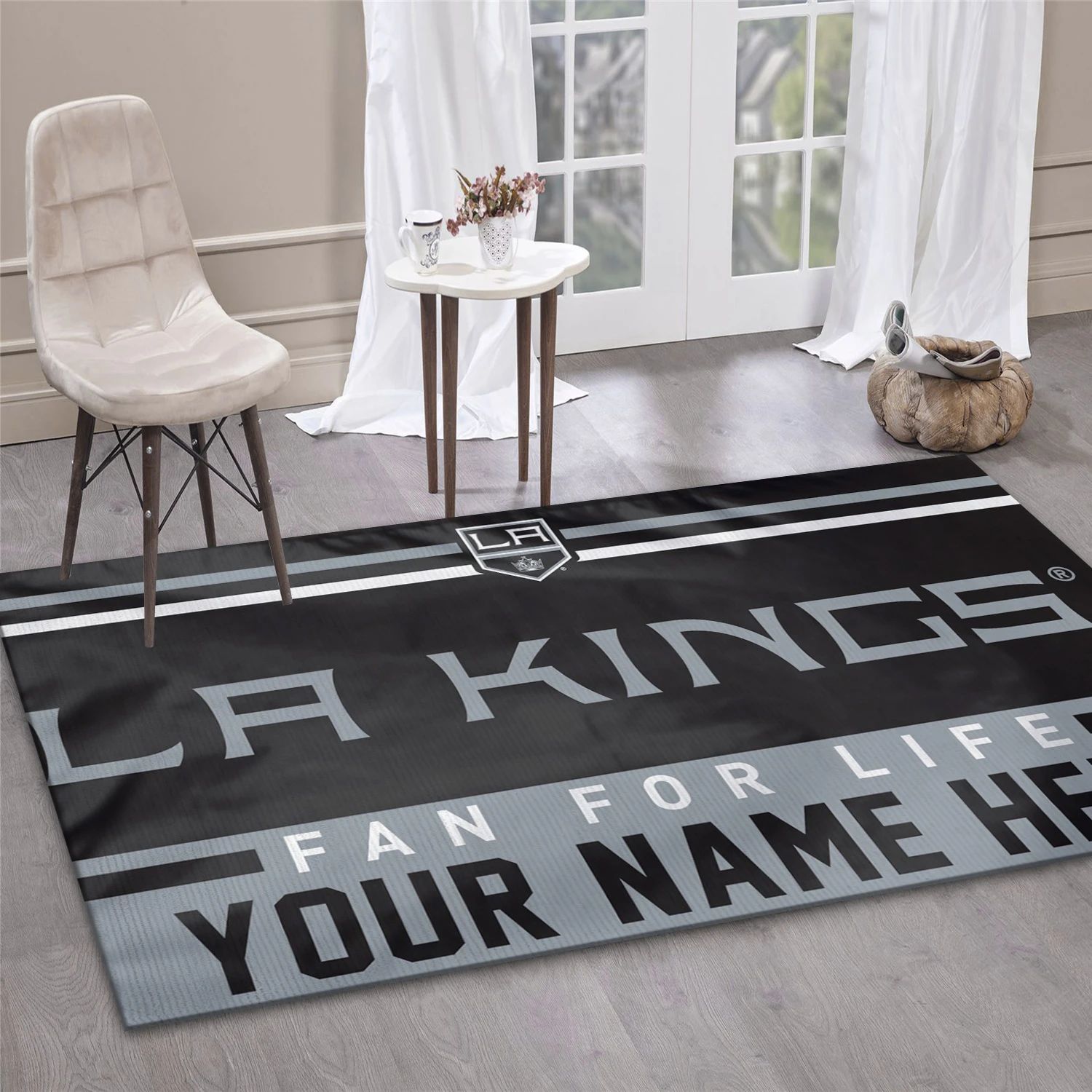 Los Angeles Kings Personal NHL Team Logo Area Rug, Sport Living Room Rug - US Decor - Indoor Outdoor Rugs