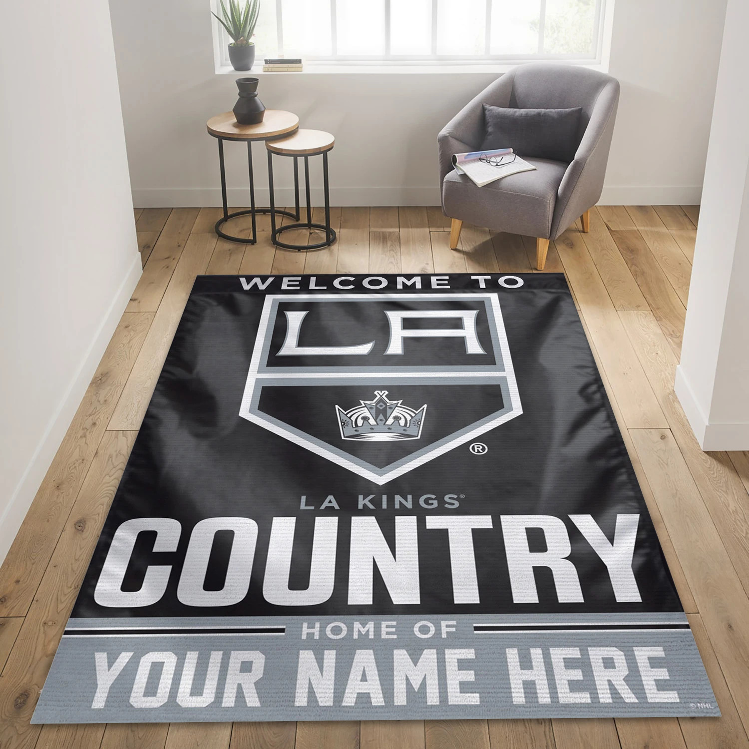 Los Angeles Kings Personal NHL Area Rug, Sport Living Room Rug - US Decor - Indoor Outdoor Rugs