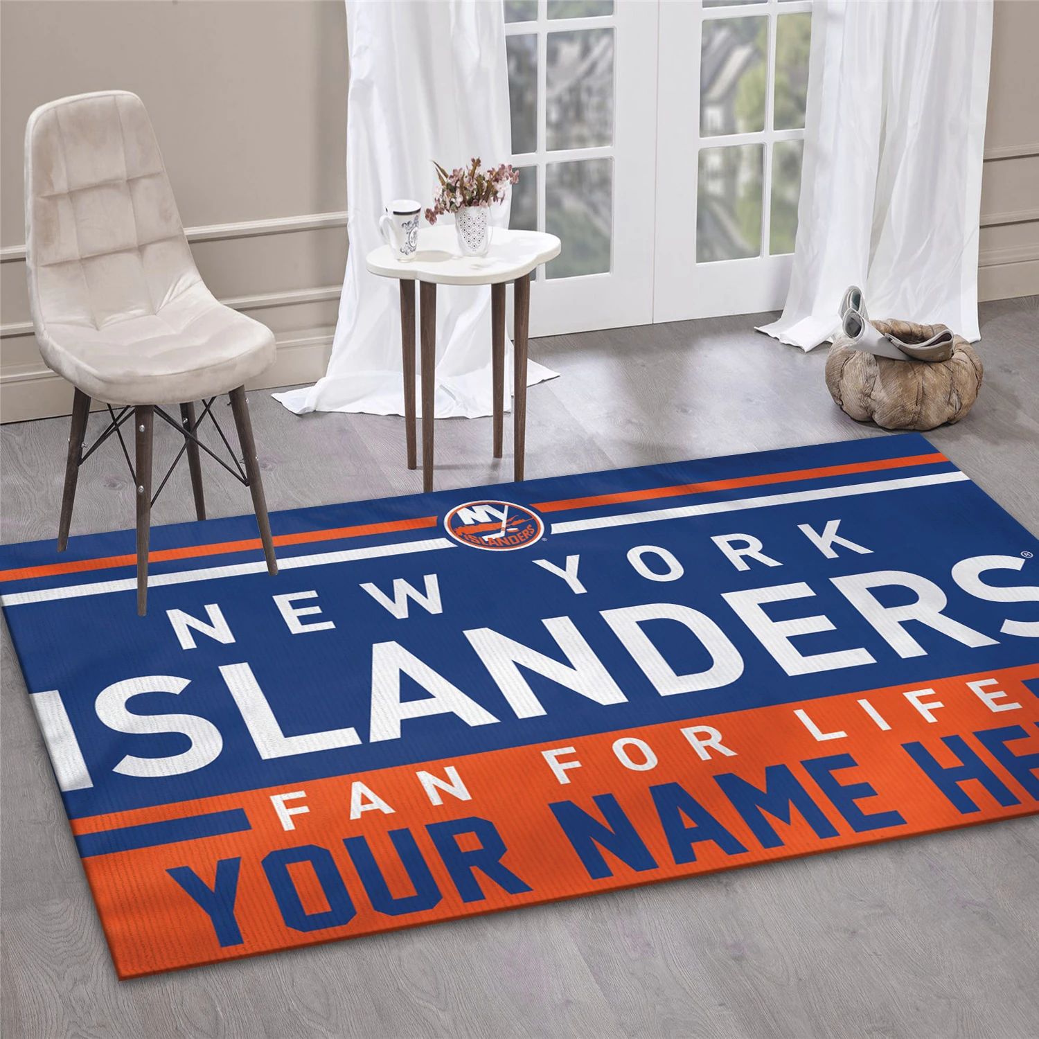 New York Islanders Personal NHL Area Rug For Christmas, Sport Living Room Rug - US Decor - Indoor Outdoor Rugs