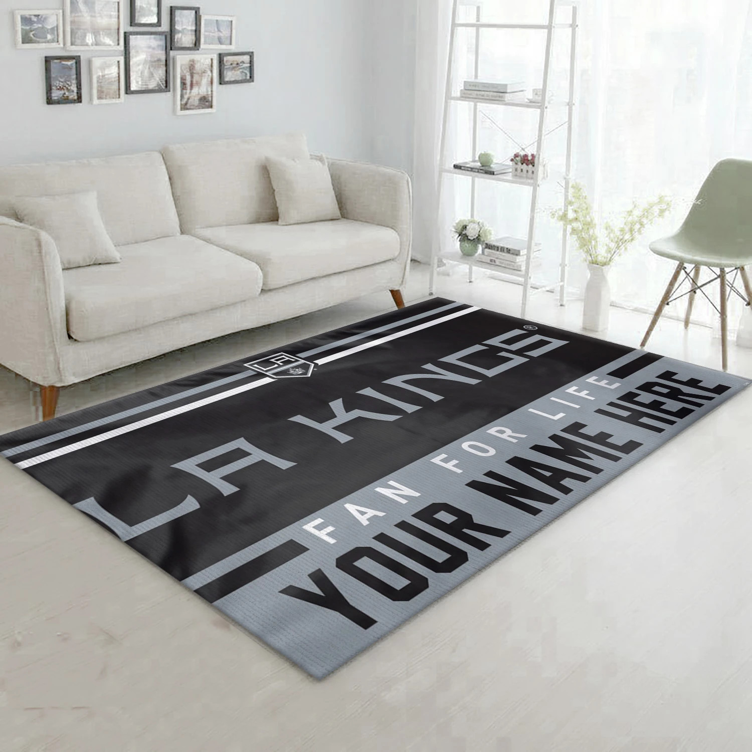 Los Angeles Kings Personal NHL Team Logo Area Rug, Sport Living Room Rug - US Decor - Indoor Outdoor Rugs