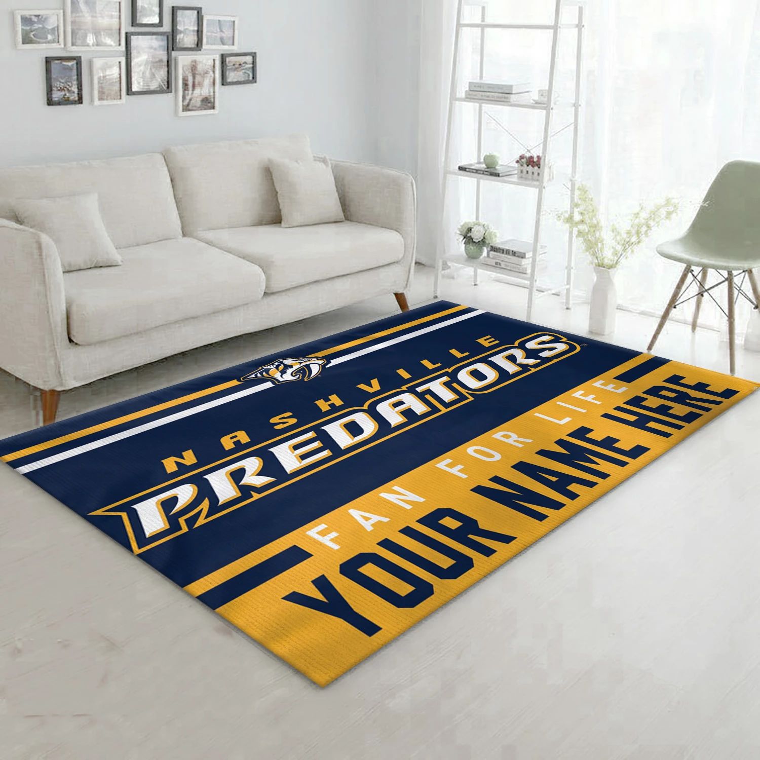 Nashville Predators Personal NHL Area Rug For Christmas, Sport Living Room Rug - Home Decor - Indoor Outdoor Rugs