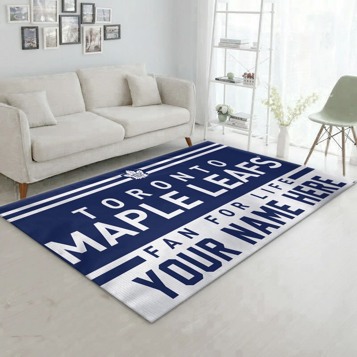 Toronto Maple Leafs Personal NHL Team Logo Area Rug, Sport Living Room Rug - Home Decor - Indoor Outdoor Rugs