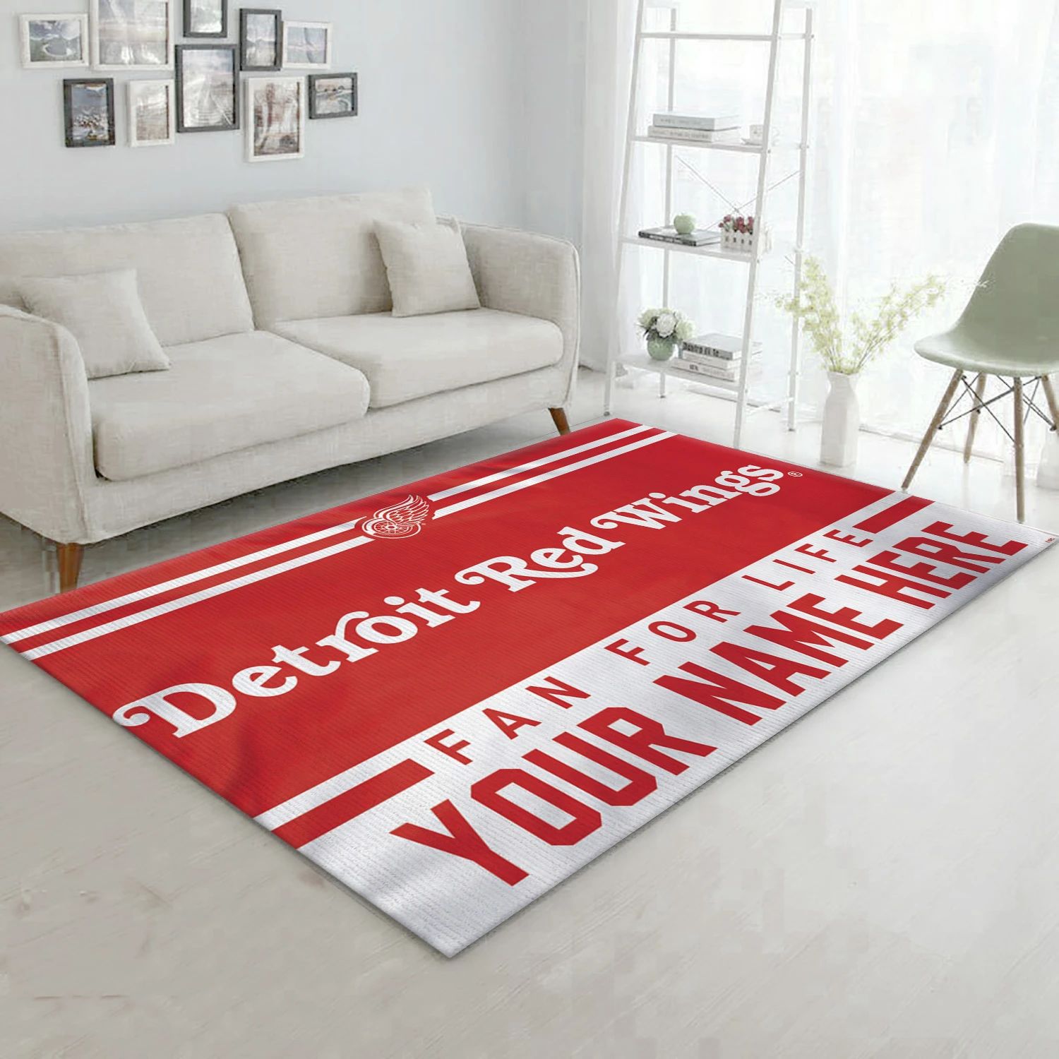 Detroit Red Wings Personal NHL Area Rug For Christmas, Sport Living Room Rug - Home Decor - Indoor Outdoor Rugs