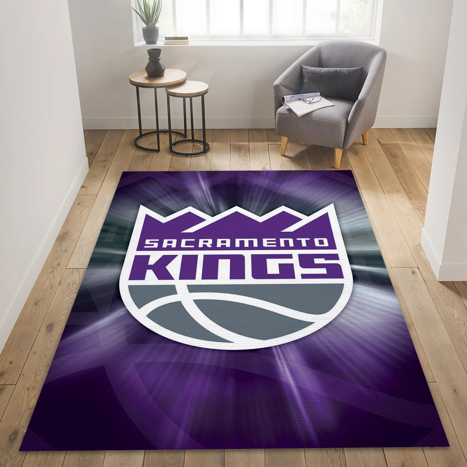 Sacramento Kings NBA Area Rug, Living Room Rug - Home Decor - Indoor Outdoor Rugs