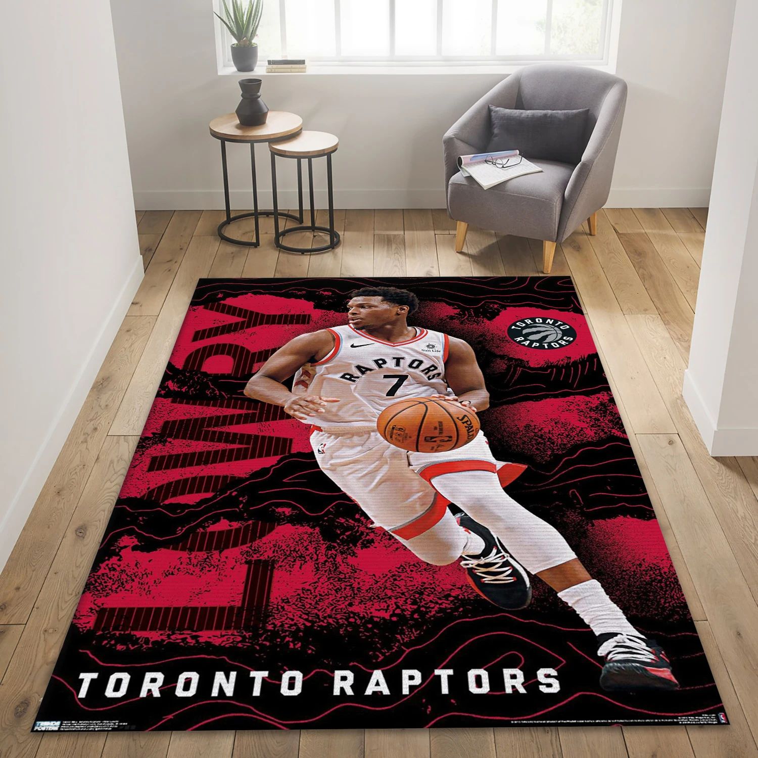 Kyle Lowry Toronto Raptors NBA Area Rug, Living Room Rug - Home Decor - Indoor Outdoor Rugs