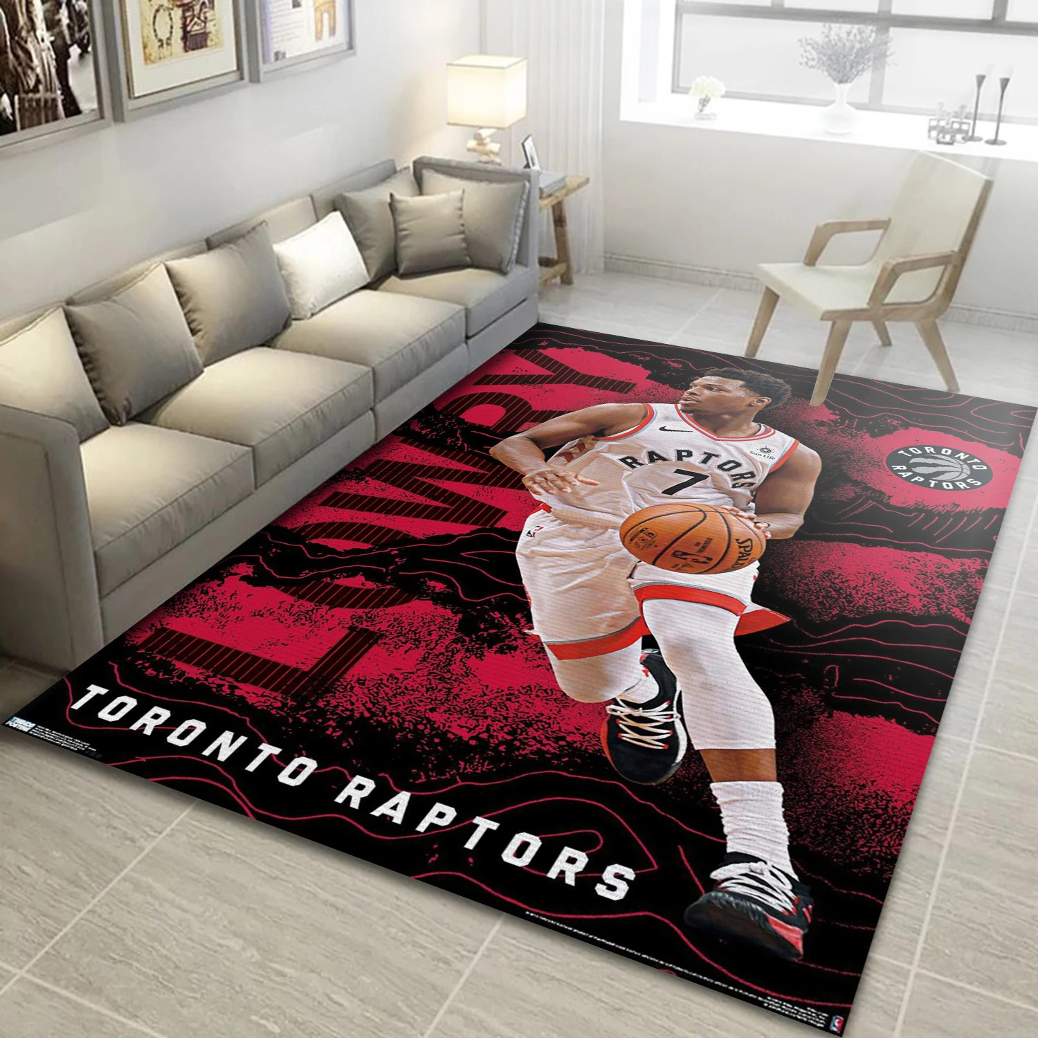 Kyle Lowry Toronto Raptors NBA Area Rug, Living Room Rug - Home Decor - Indoor Outdoor Rugs