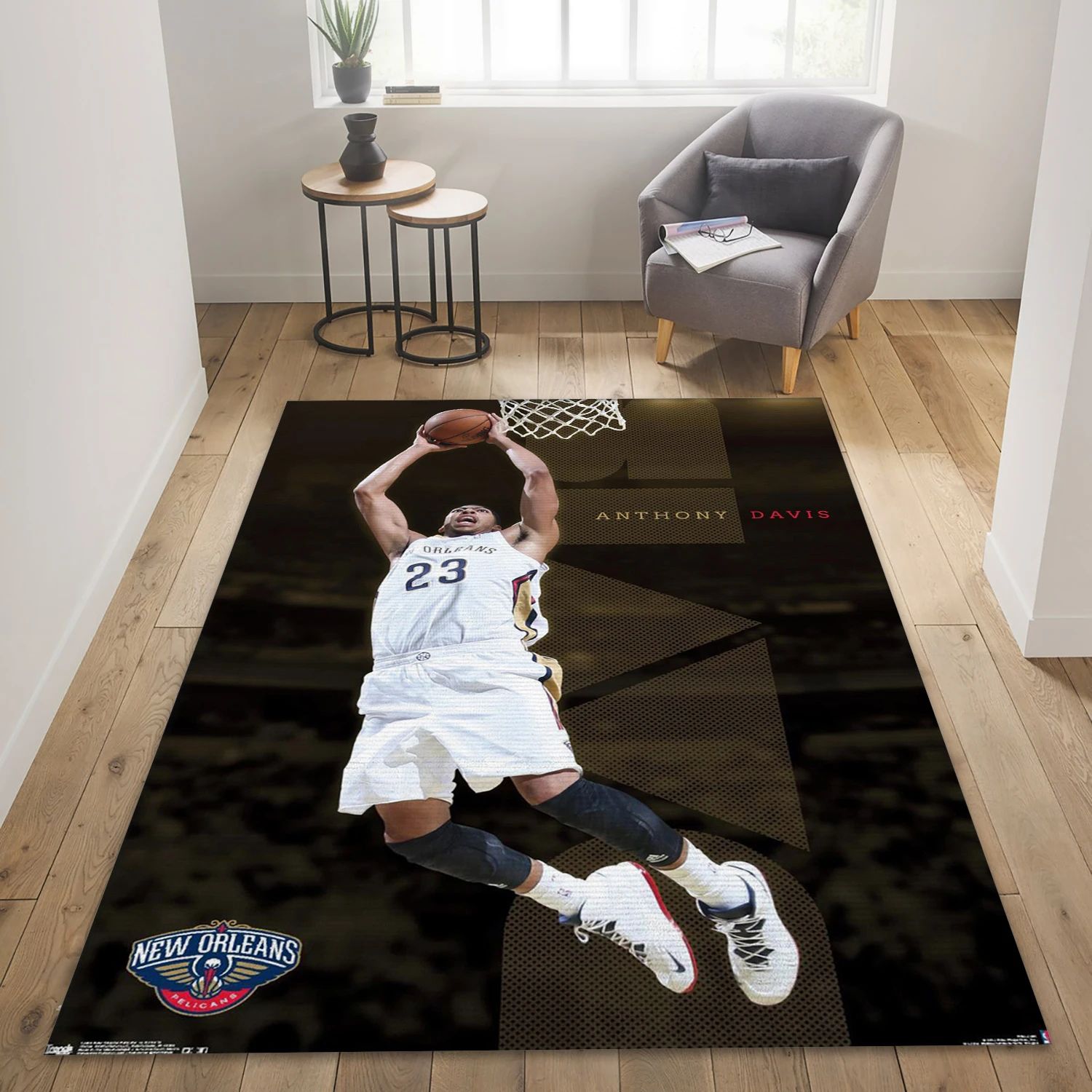 Anthony Davis New Orleans Pelicans NBA Area Rug, Living Room Rug - Home Decor - Indoor Outdoor Rugs