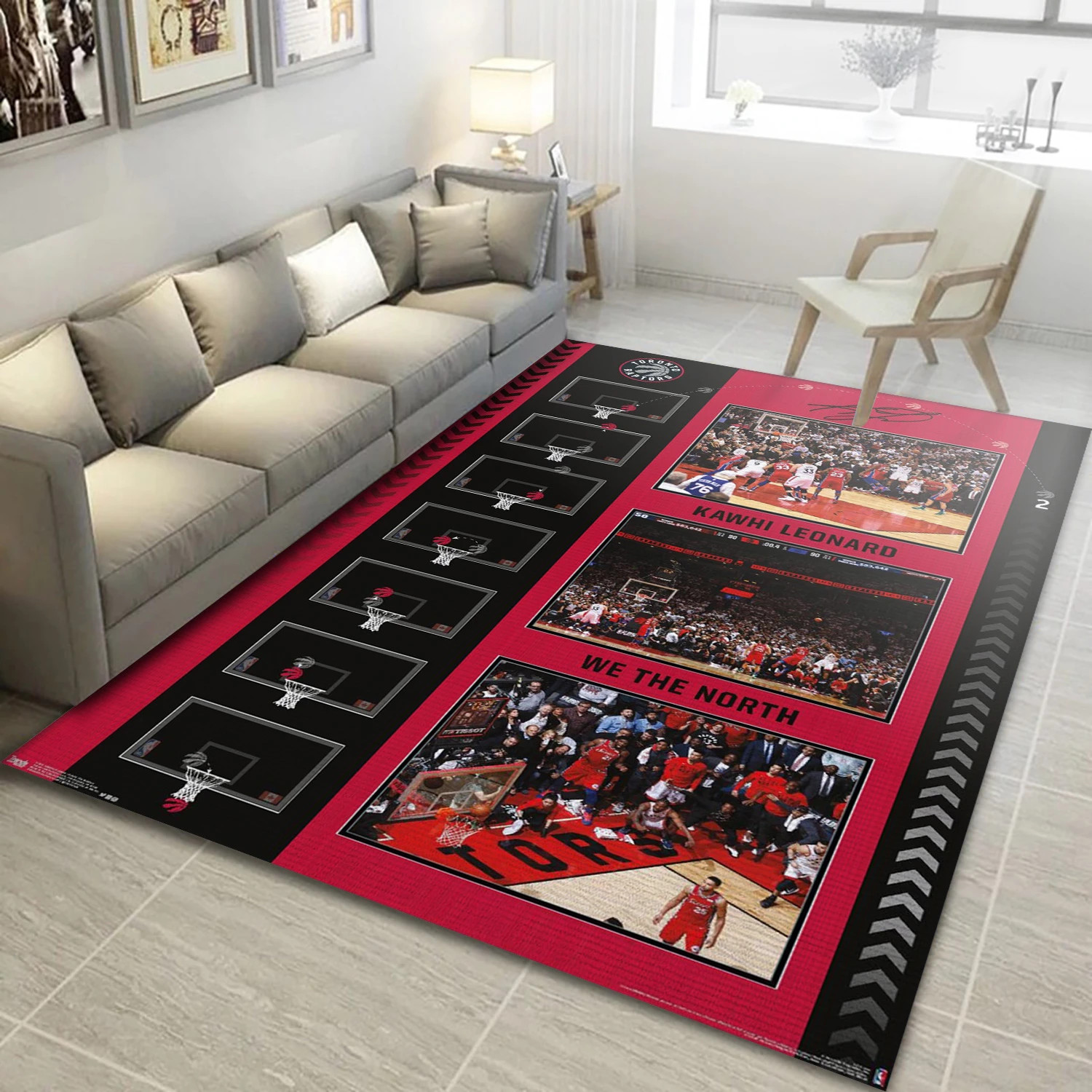 Kawhi Leonard Toronto Raptors NBA Area Rug, Living Room Rug - Home Decor - Indoor Outdoor Rugs