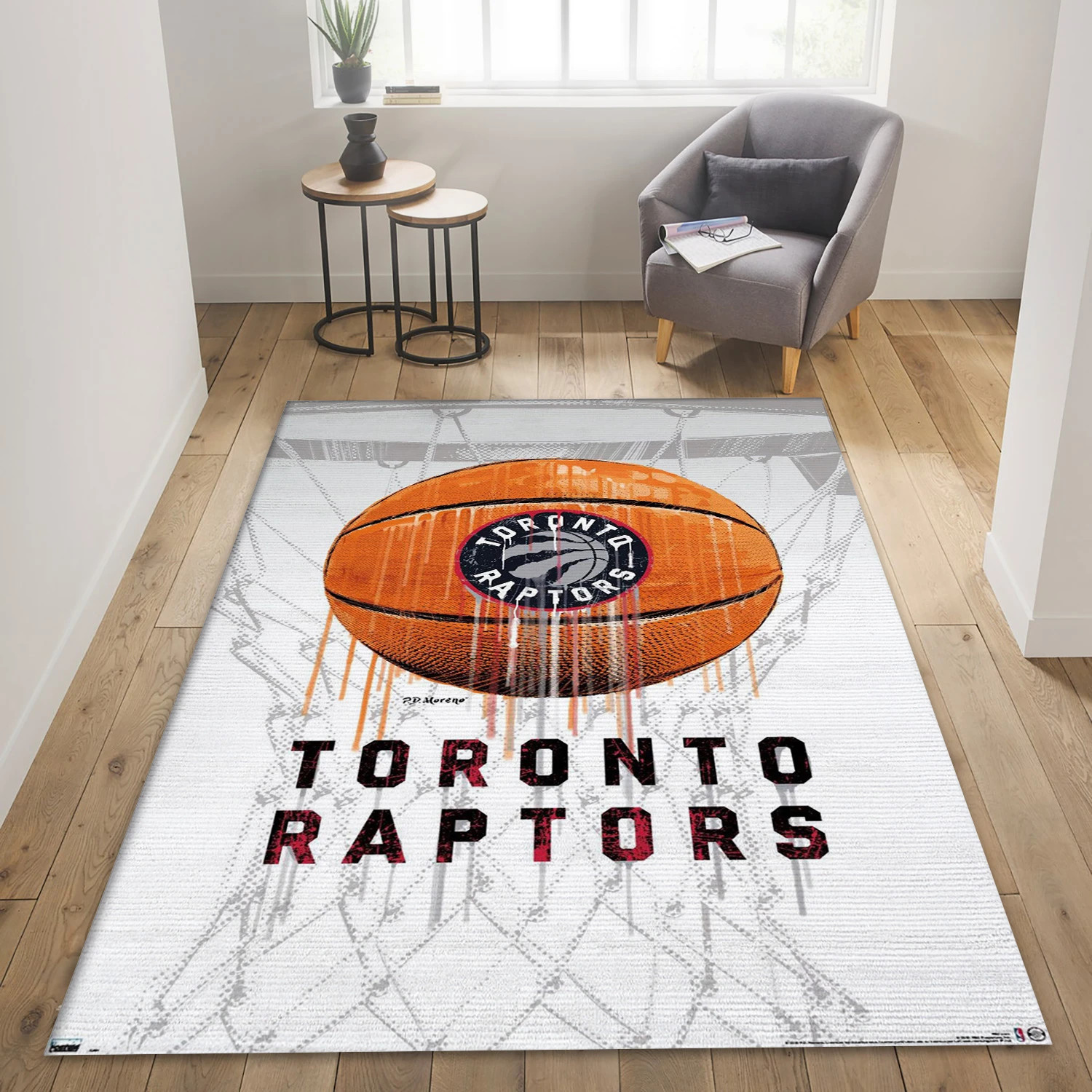 Toronto Raptors NBA Team Logos Area Rug, Living Room Rug - Home Decor - Indoor Outdoor Rugs