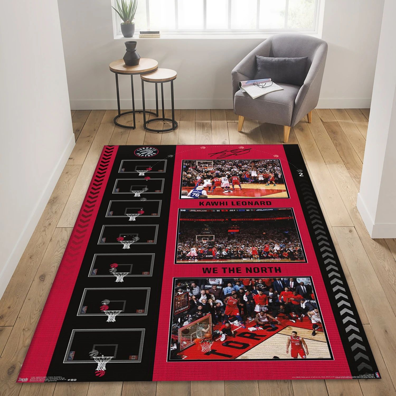 Kawhi Leonard Toronto Raptors NBA Area Rug, Living Room Rug - Home Decor - Indoor Outdoor Rugs