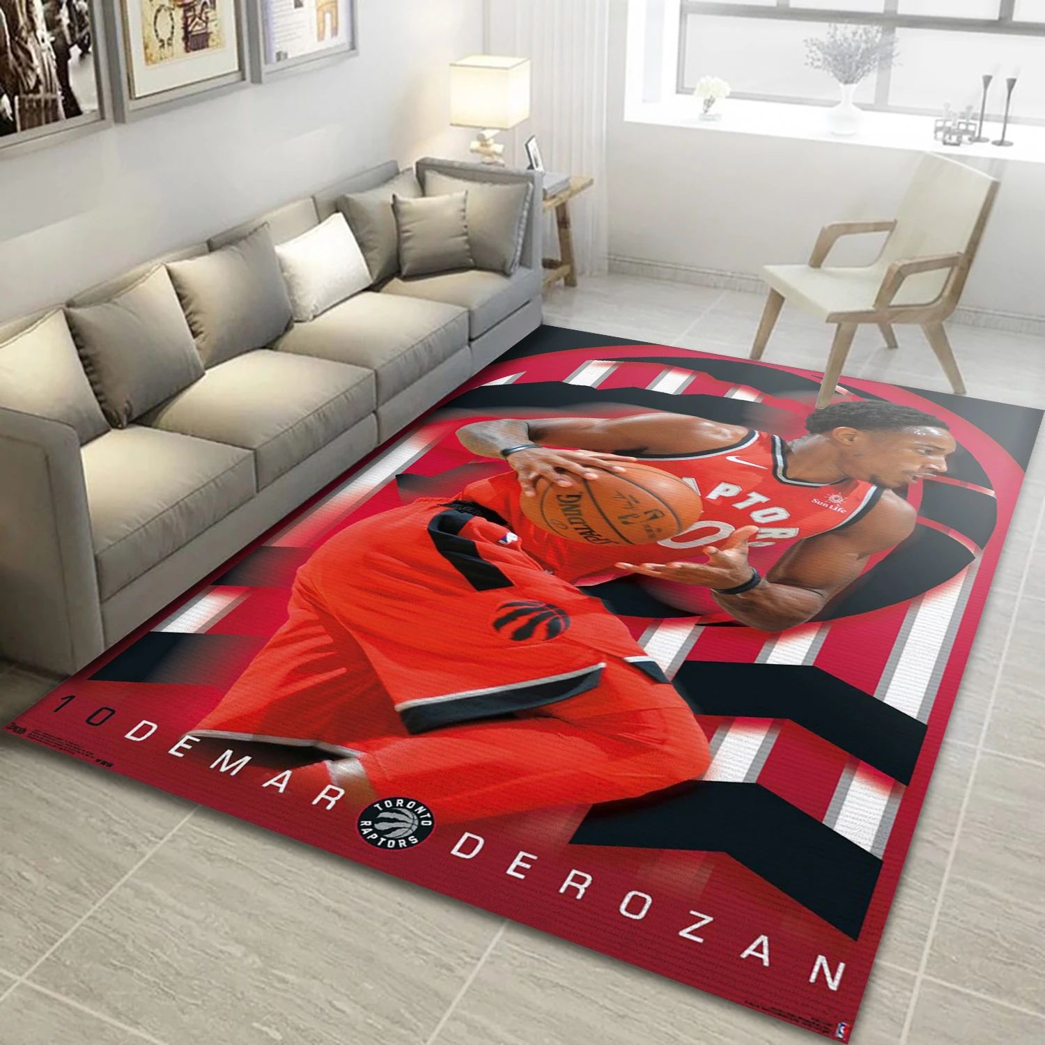 Demar Derozan Toronto Raptors NBA Area Rug For Christmas, Living Room Rug - US Decor - Indoor Outdoor Rugs