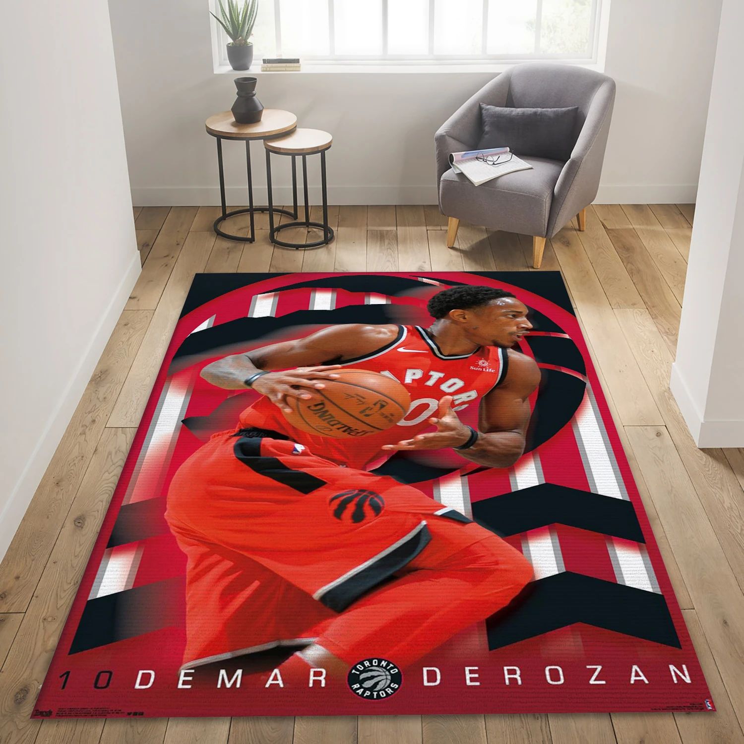 Demar Derozan Toronto Raptors NBA Area Rug For Christmas, Living Room Rug - US Decor - Indoor Outdoor Rugs