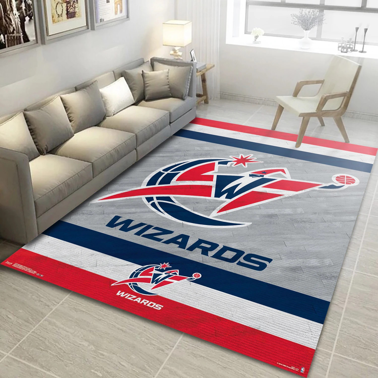 Washington Wizards NBA Area Rug For Christmas, Living Room Rug - Home Decor - Indoor Outdoor Rugs