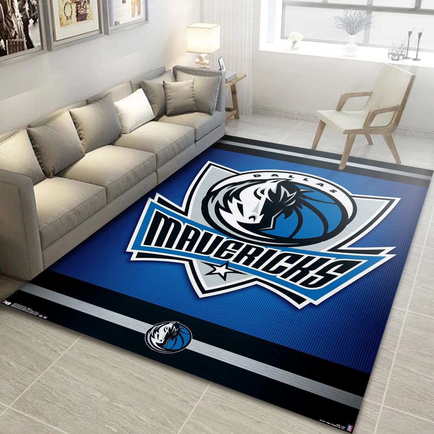 Dallas Mavericks NBA Area Rug For Christmas, Living Room Rug - Home Decor - Indoor Outdoor Rugs