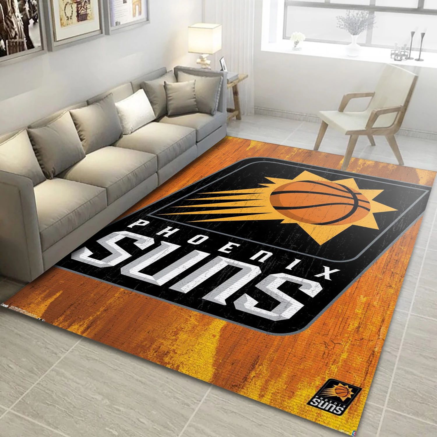 Phoenix Suns NBA Area Rug, Living Room Rug - US Decor - Indoor Outdoor Rugs