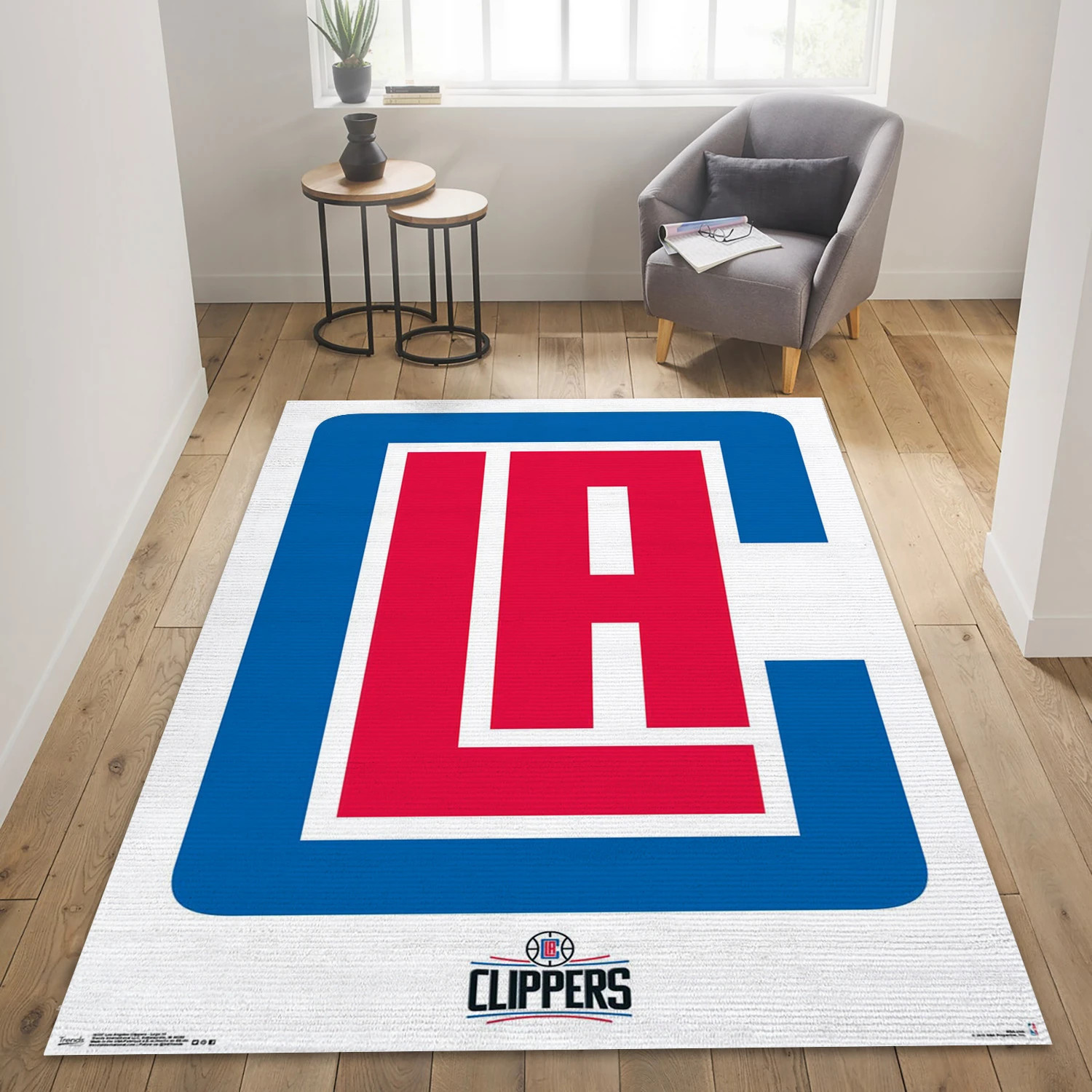 La Clippers NBA Area Rug, Living Room Rug - Room Decor - Indoor Outdoor Rugs