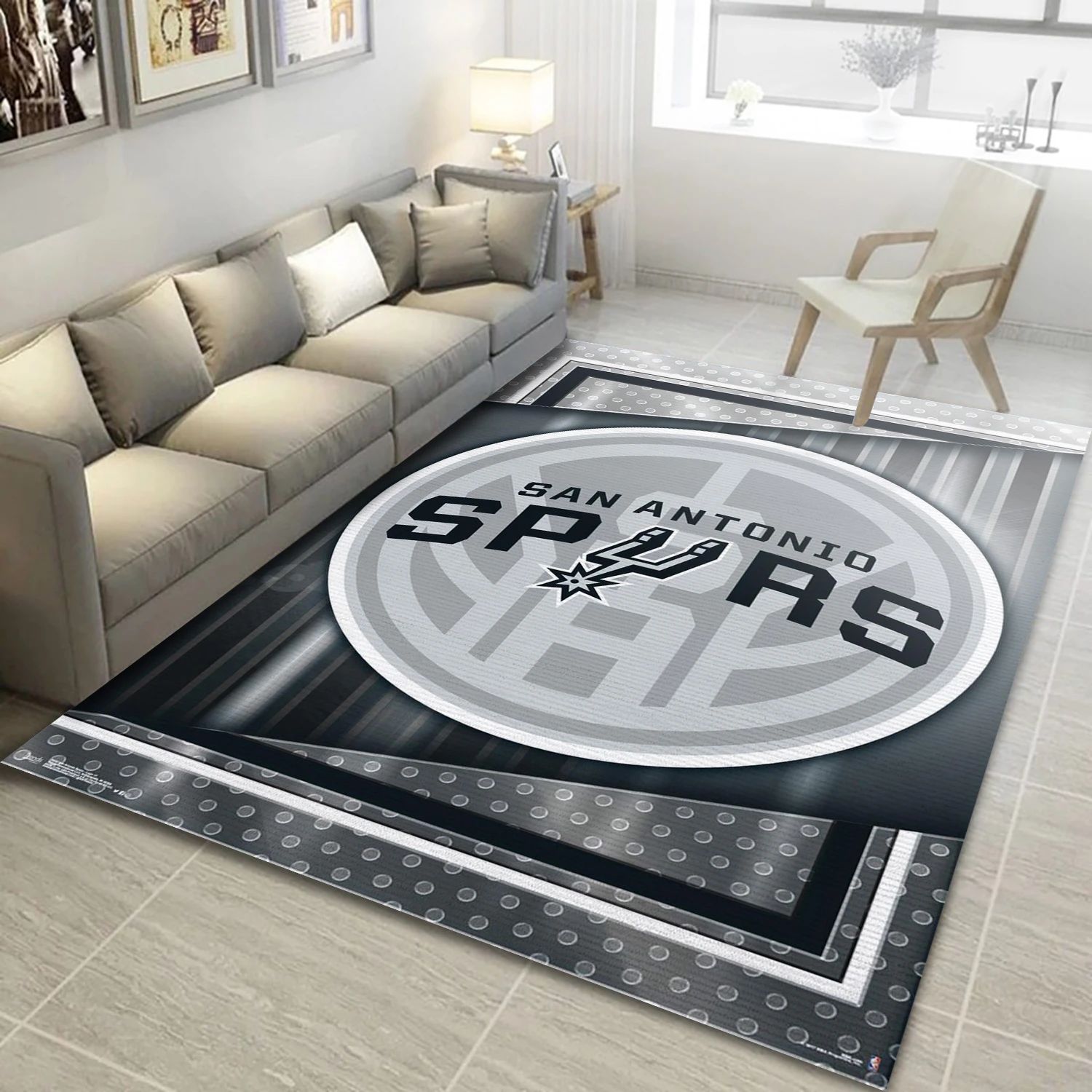 San Antonio Spurs NBA Area Rug For Christmas, Living Room Rug - Room Decor - Indoor Outdoor Rugs