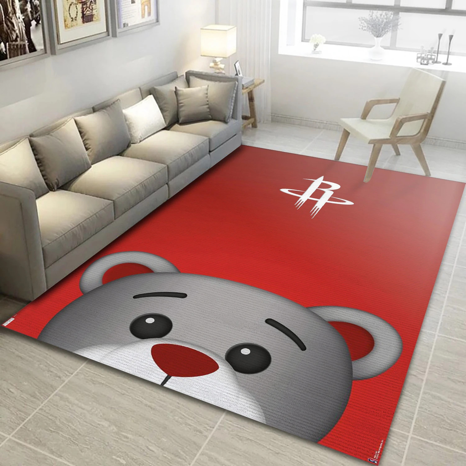 Houston Rockets NBA Area Rug For Christmas, Living Room Rug - Home Decor - Indoor Outdoor Rugs