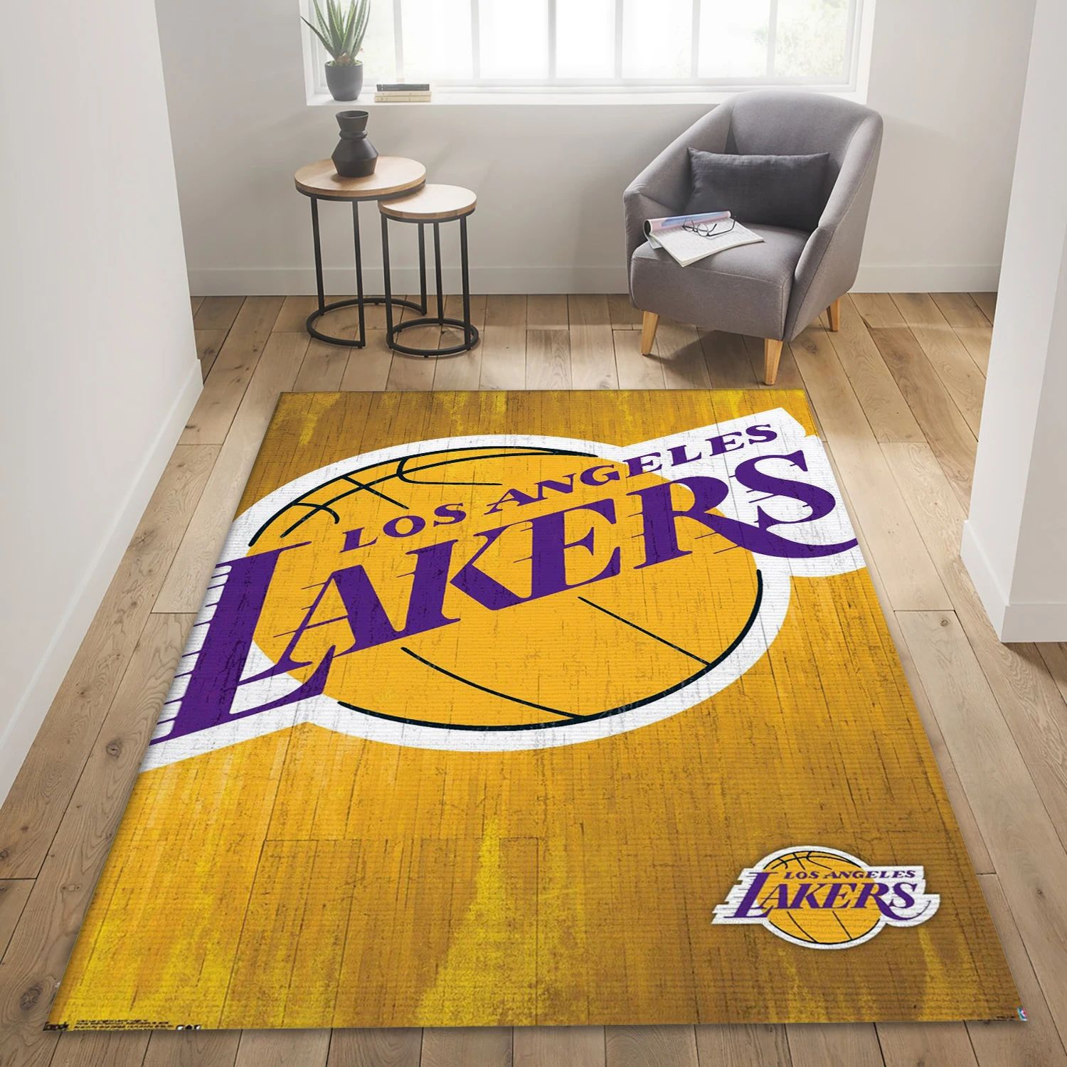 Los Angeles Lakers NBA Area Rug For Christmas, Living Room Rug - US Decor - Indoor Outdoor Rugs