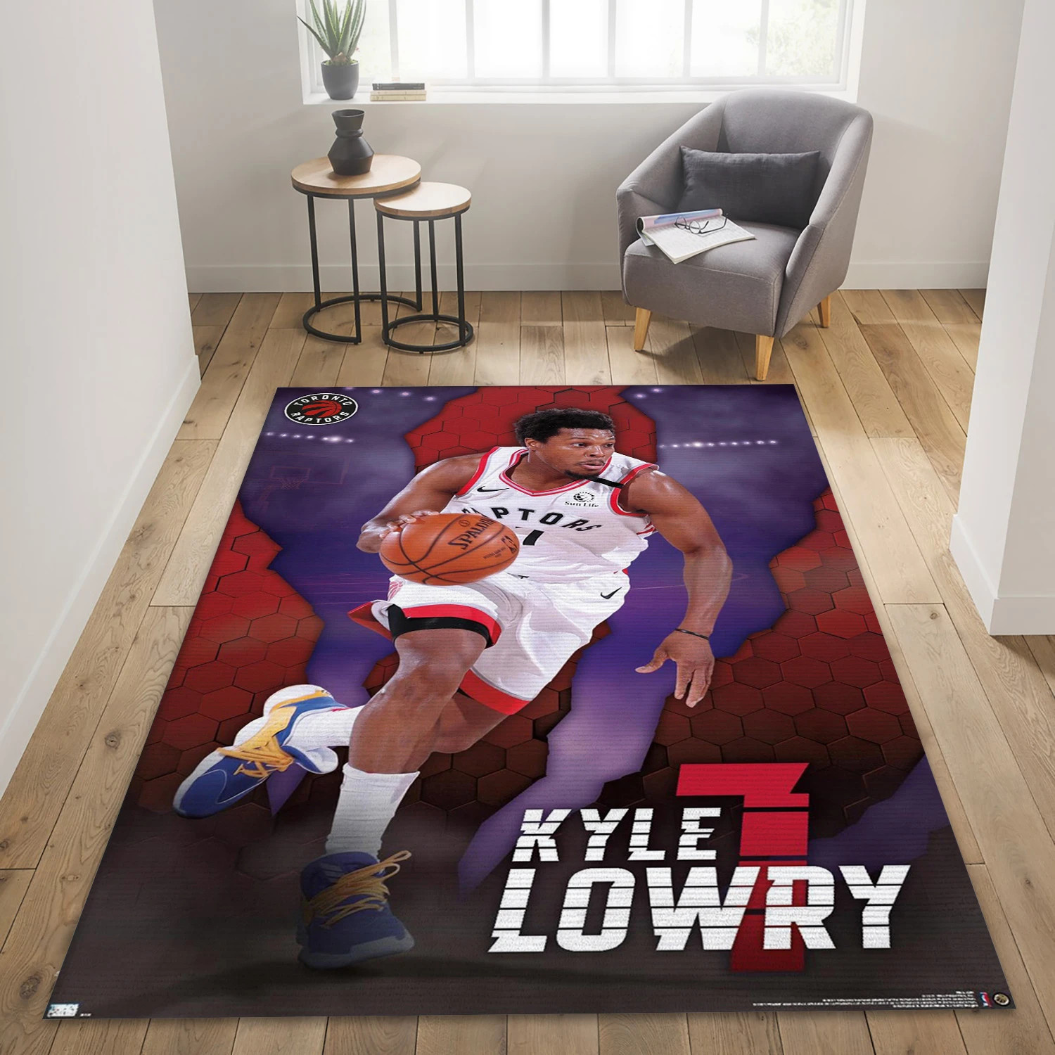 Kyle Lowry Toronto Raptors NBA Area Rug Carpet, Living Room Rug - US Decor - Indoor Outdoor Rugs